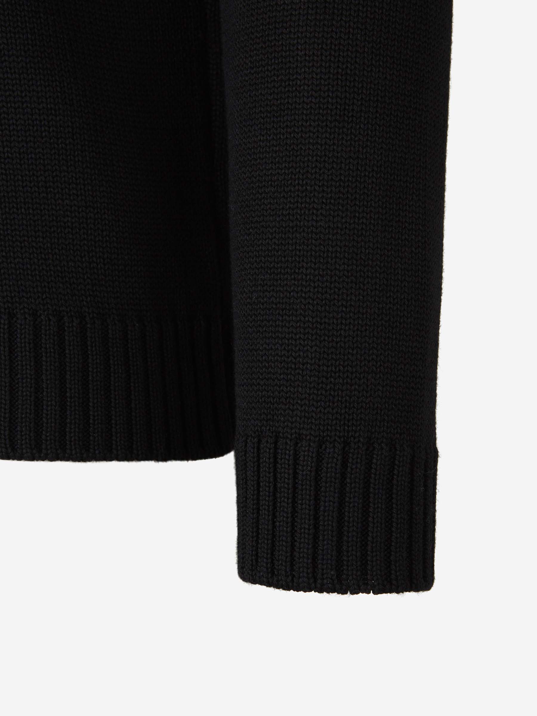 Outlet online Zanone Hombre Jersey Punto Lana color Negro sku 542-002546 02 - Foto 4