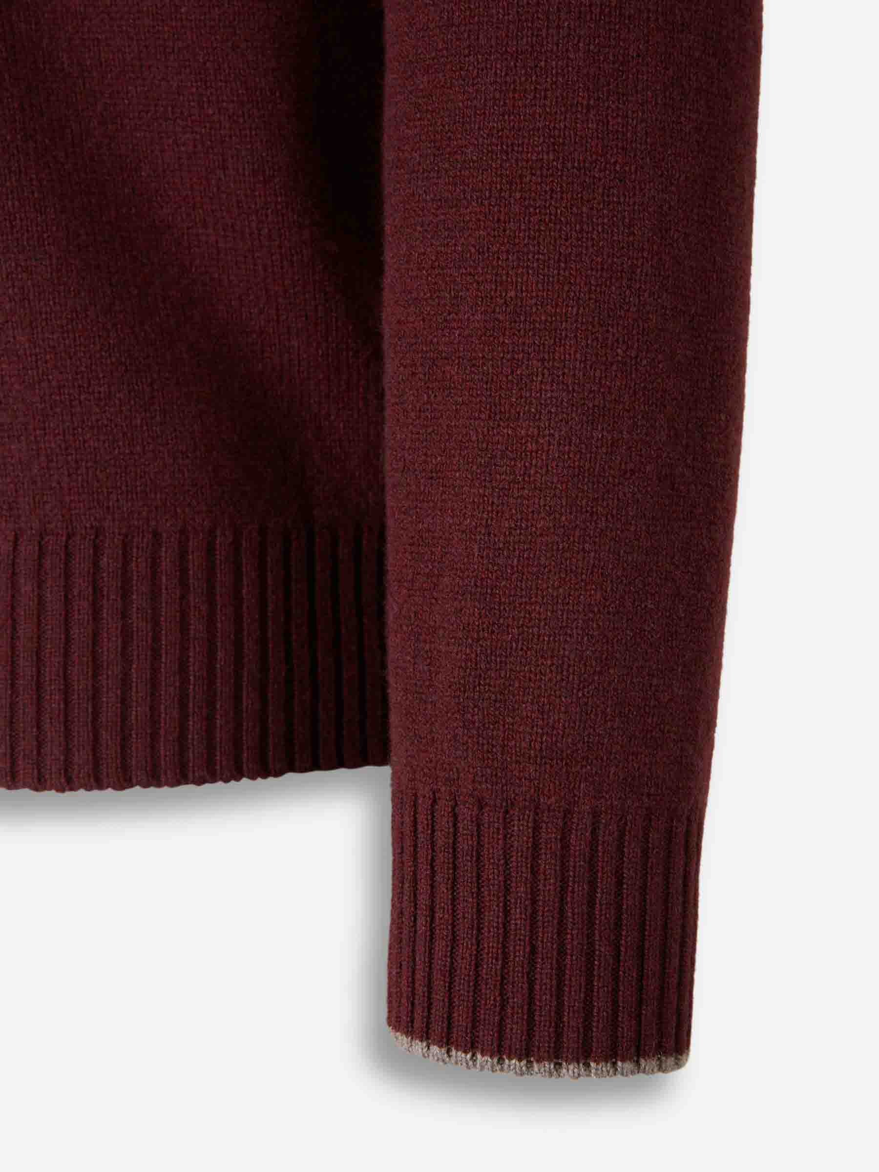Outlet online Santa Eulalia Hombre Jersey Cuello Alto color Burdeos sku 542-002554 03 - Foto 4