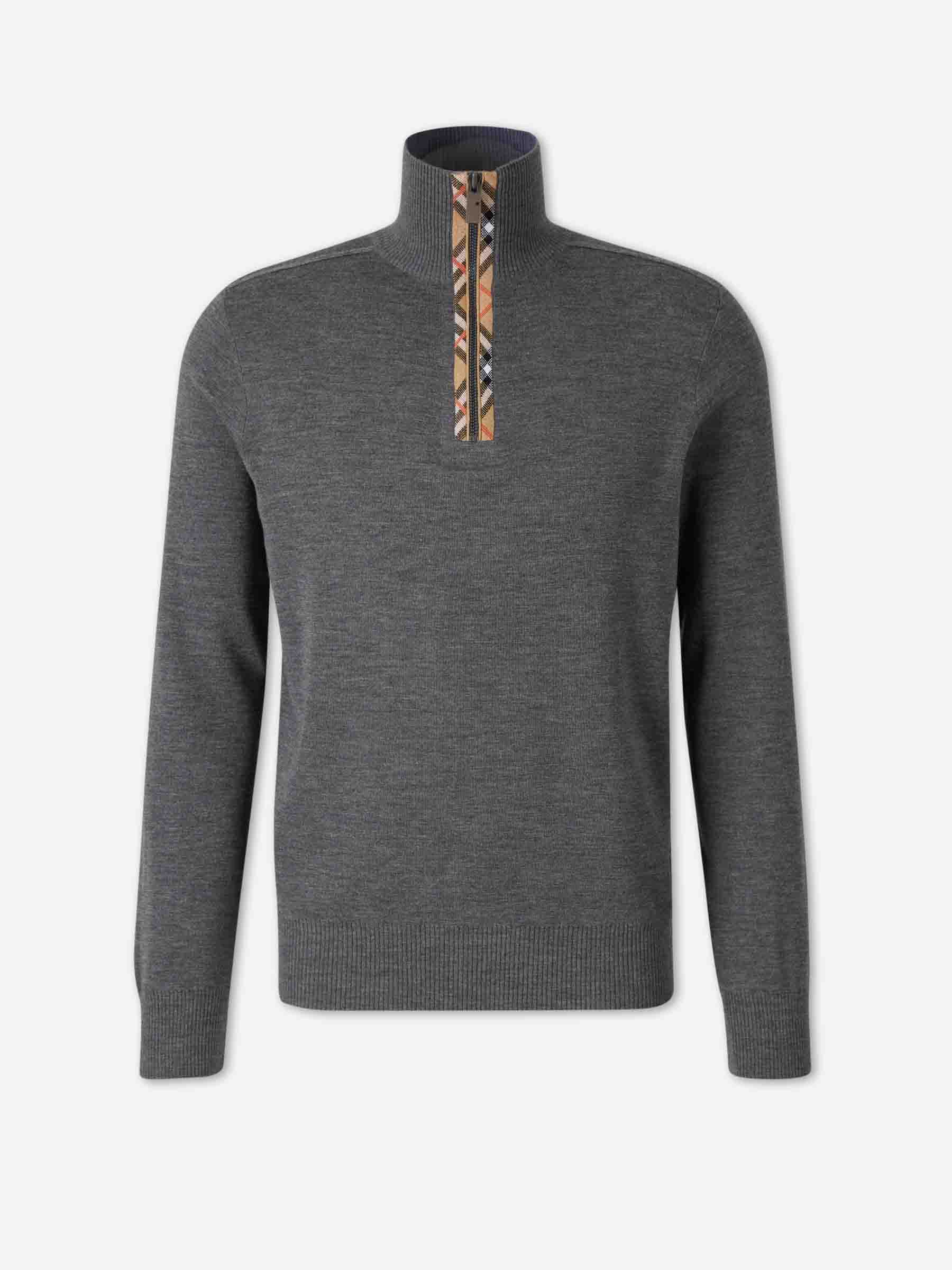 Outlet online Burberry Jersey Punto Lana color Gris sku 542-002561 01 - Foto 1