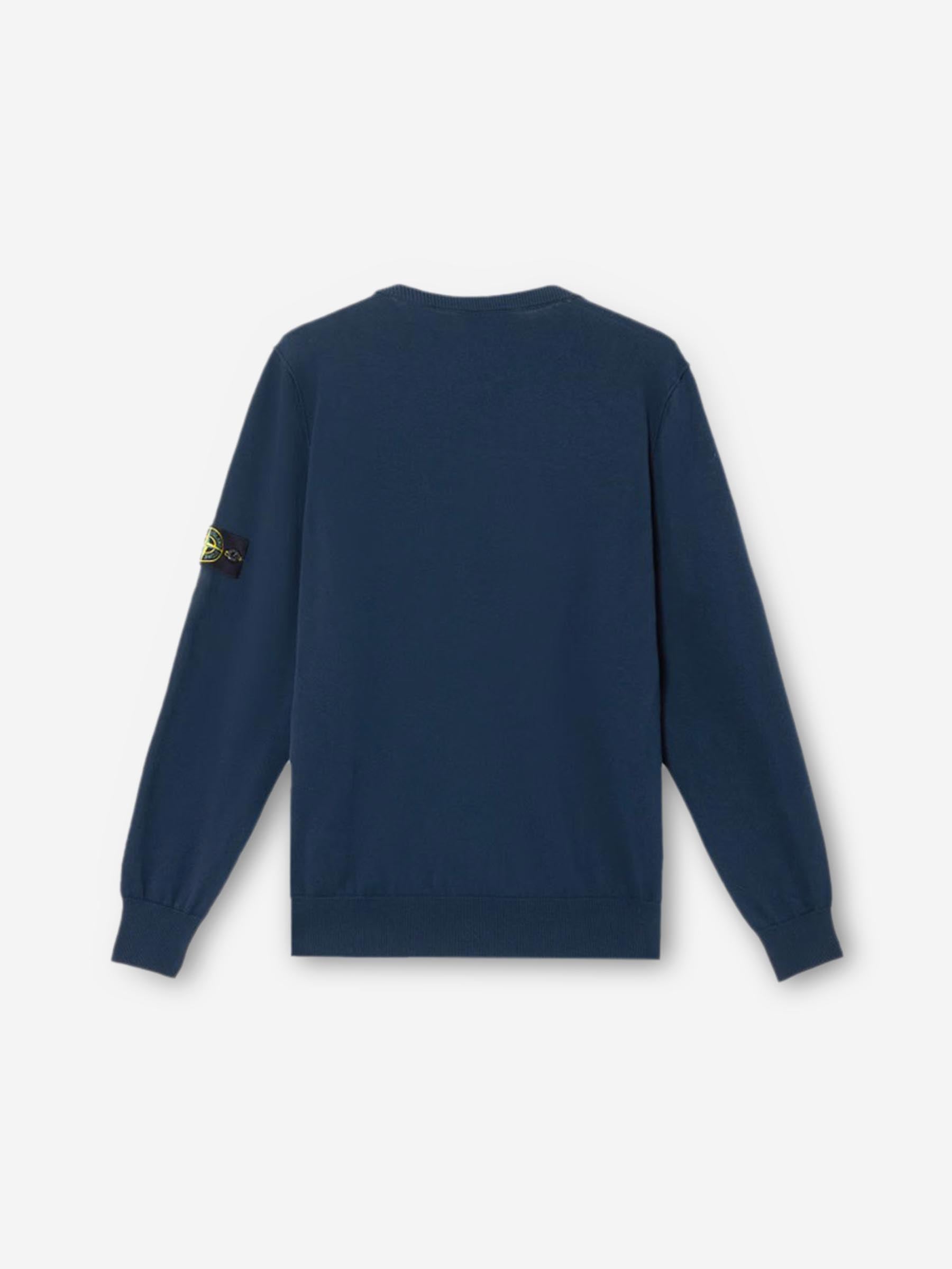 Outlet online Stone Island Hombre Jersey Cuello Redondo color Azul Noche sku 542-002572 01 - Foto 3