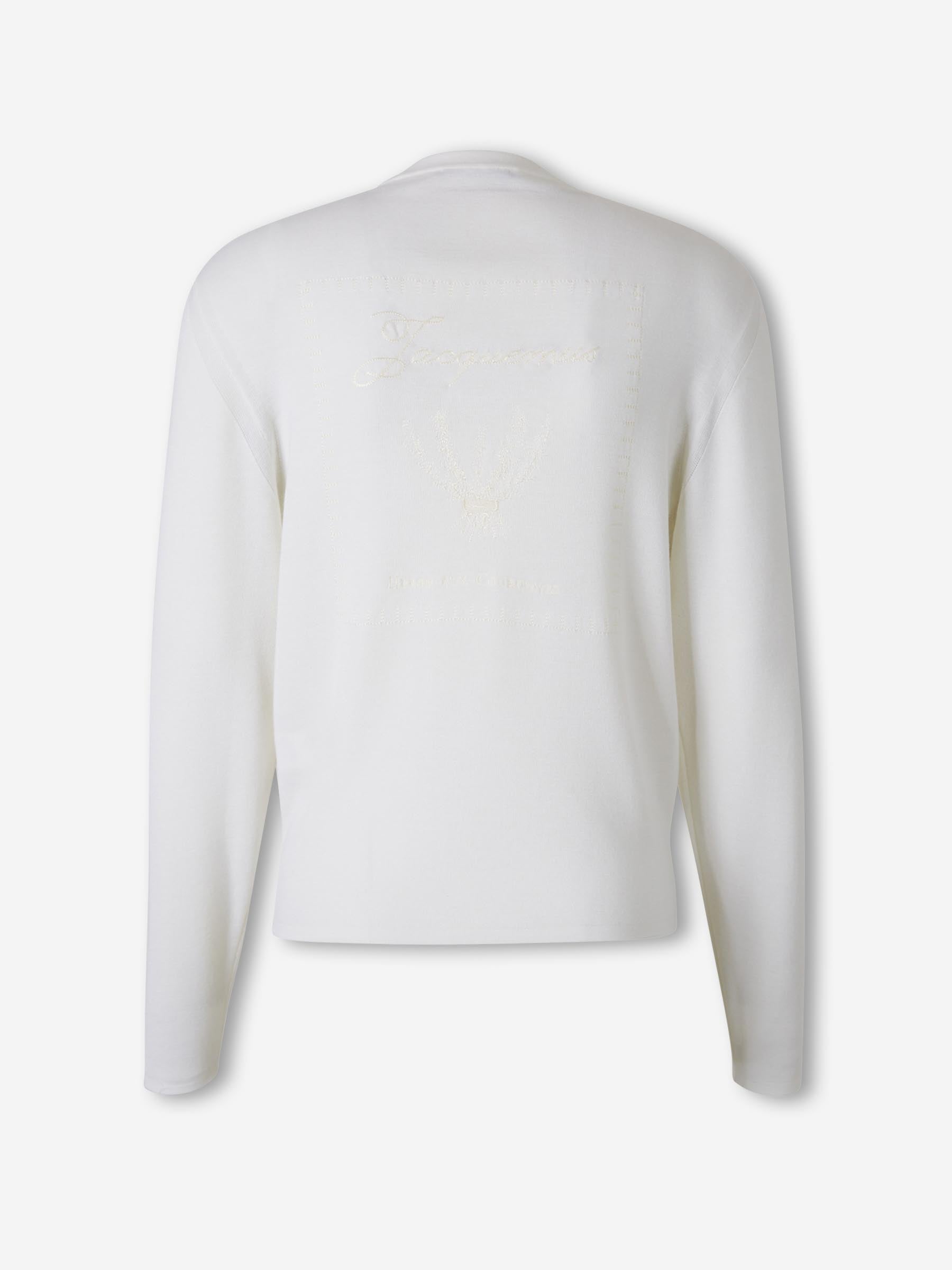 Jacquemus Barcelona Jersey Cuello Redondo color Marfil sku 542-002583 00 - Foto 2