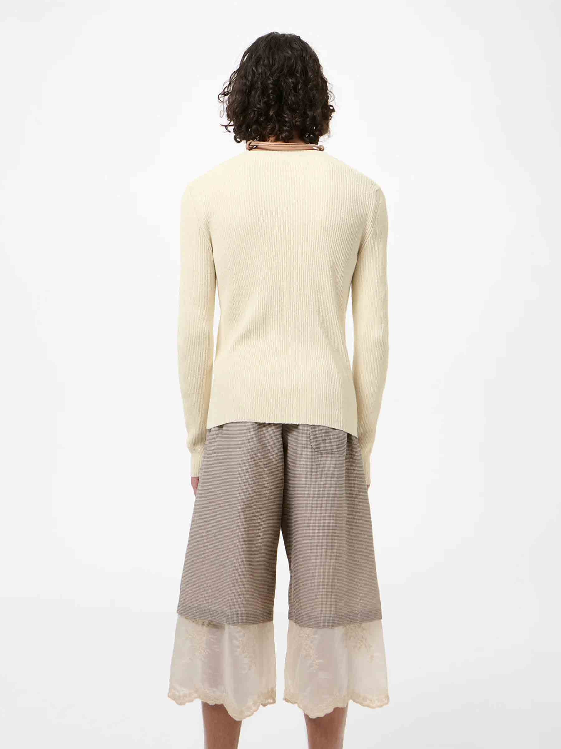 Our Legacy Hombre Barcelona Jersey Canalé Seda color Amarillo Claro sku 542-002589 01 - Foto 3