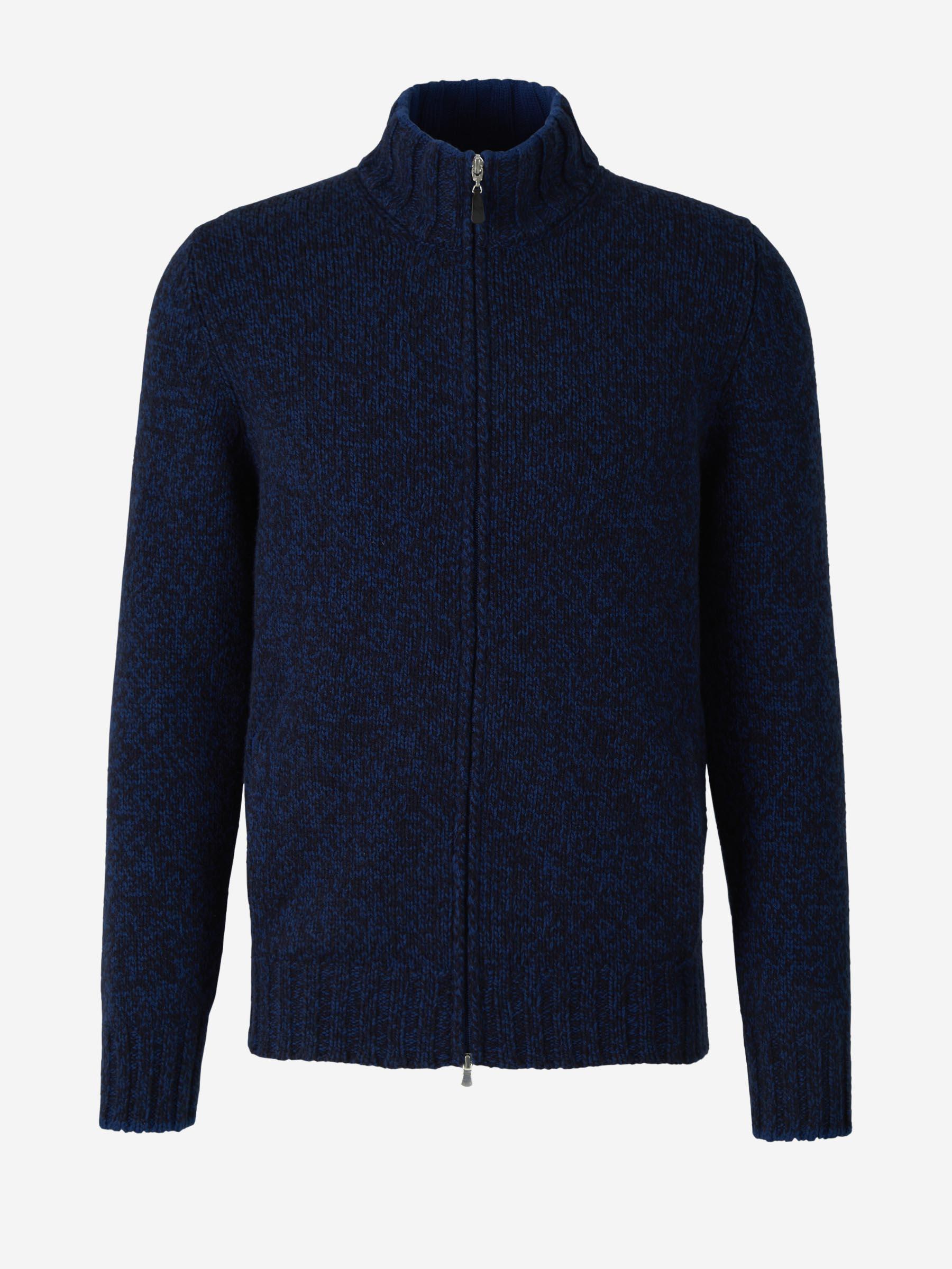 Outlet online Santa Eulalia Hombre Cárdigan Cremallera Lana color Gris Oscuro sku 543-000849 02 - Foto 1