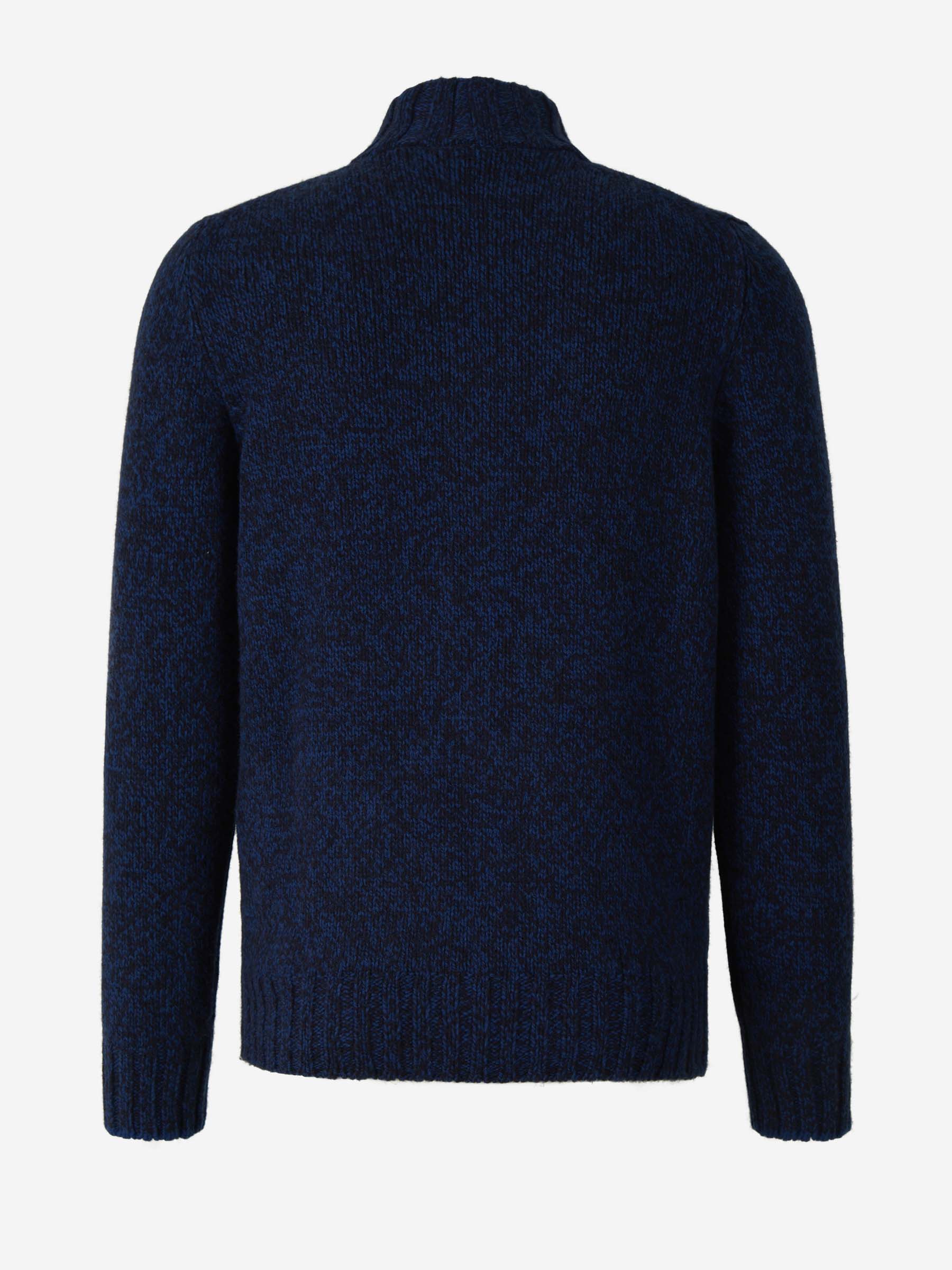 Outlet online Santa Eulalia Hombre Cárdigan Cremallera Lana color Gris Oscuro sku 543-000849 02 - Foto 2