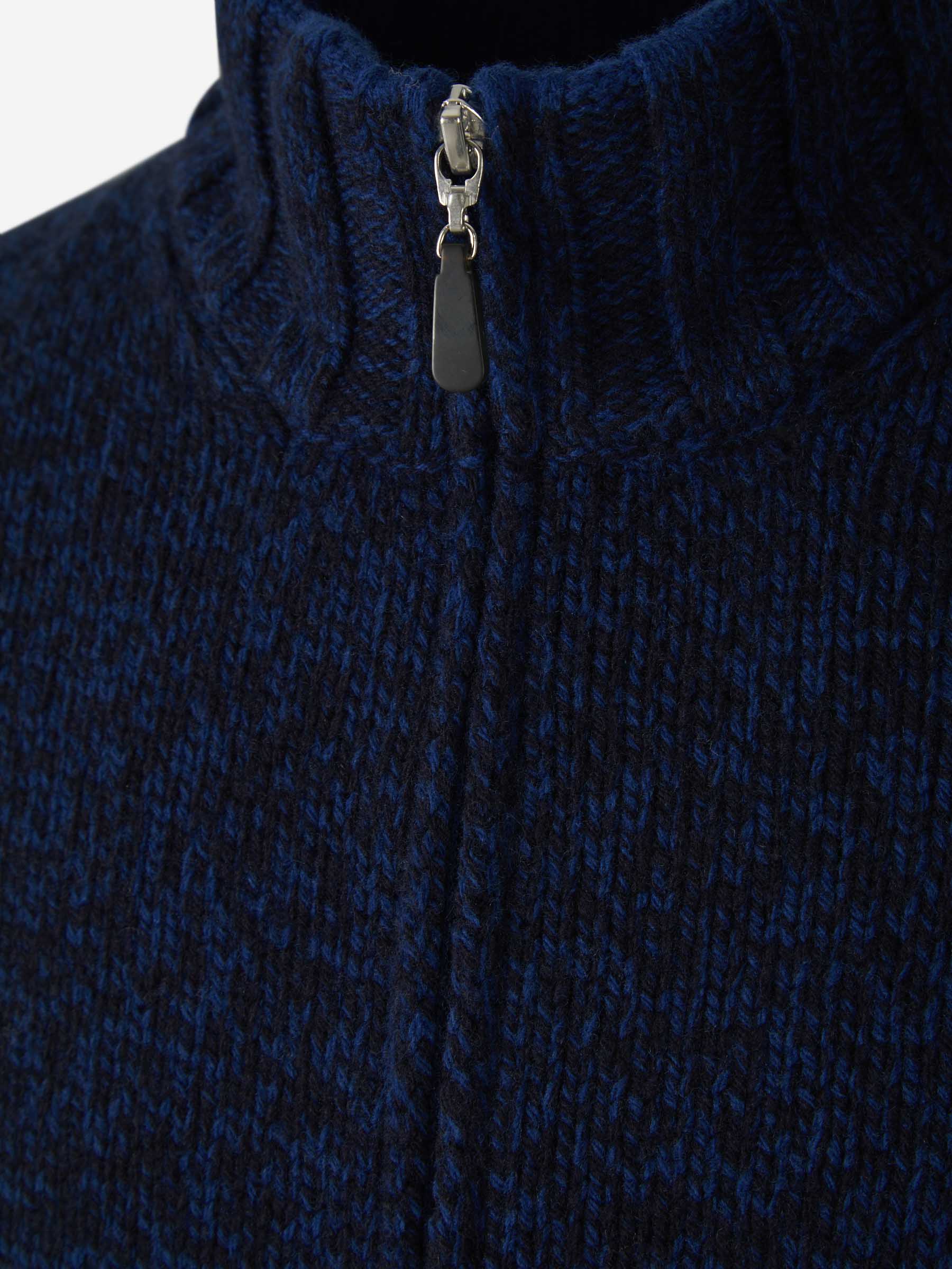 Outlet online Santa Eulalia Hombre Cárdigan Cremallera Lana color Gris Oscuro sku 543-000849 02 - Foto 3