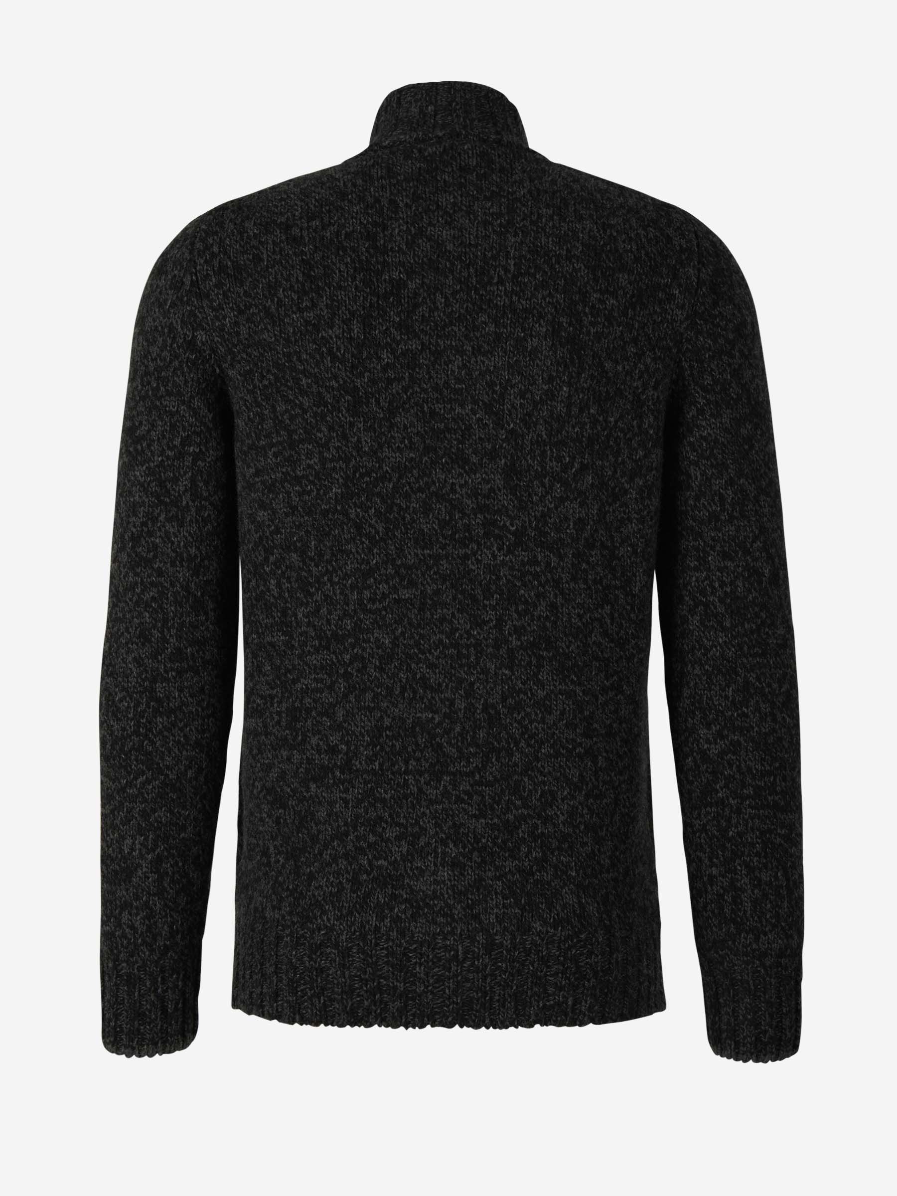Outlet online Santa Eulalia Hombre Cárdigan Cremallera Lana color Gris Oscuro sku 543-000849 02 - Foto 6