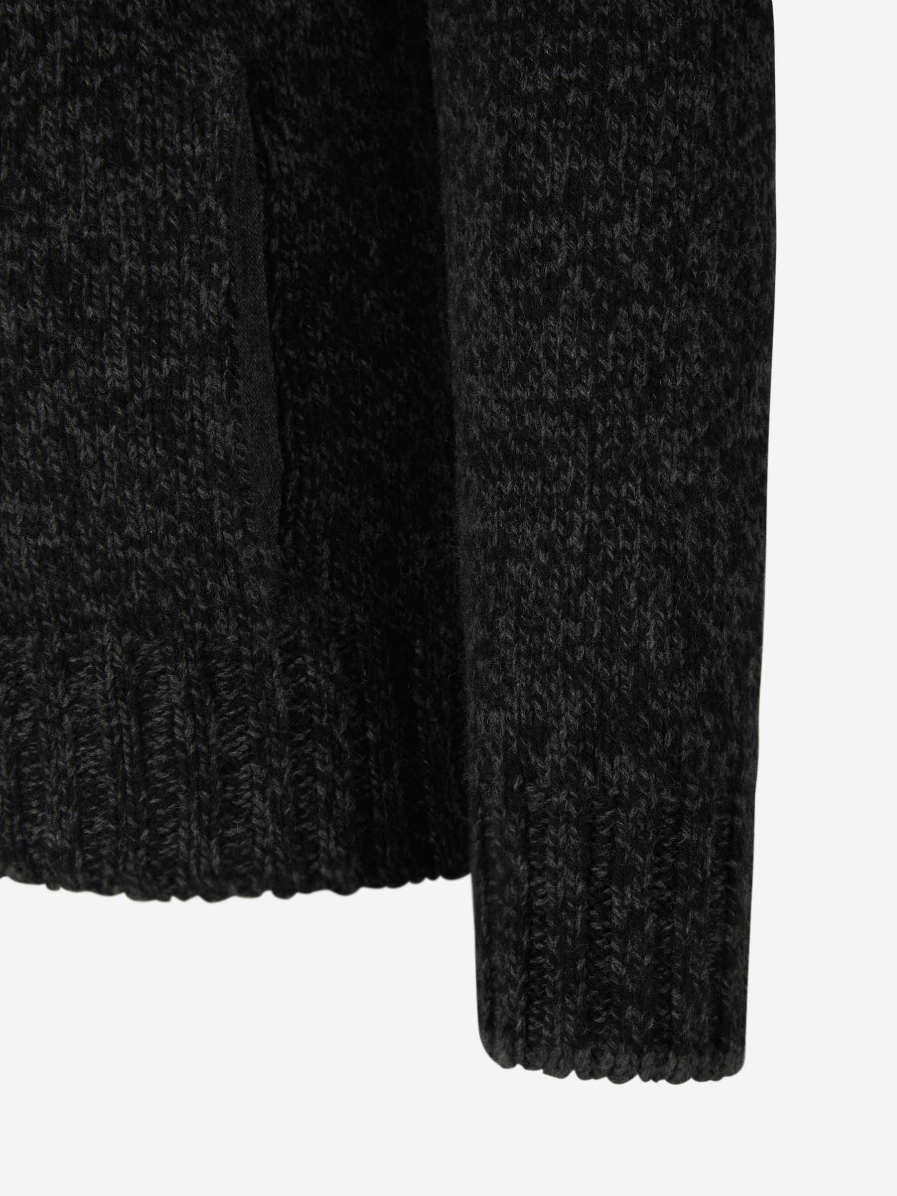 Outlet online Santa Eulalia Hombre Cárdigan Cremallera Lana color Gris Oscuro sku 543-000849 02 - Foto 8