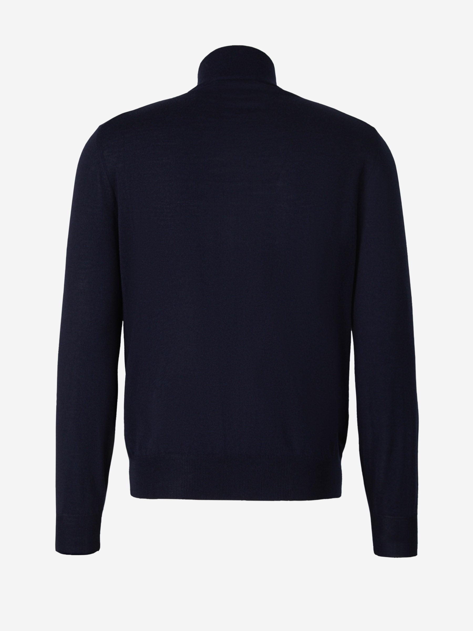 Outlet online Canali Hombre Cárdigan Cremallera Lana color Azul Denim sku 543-000864 03 - Foto 6