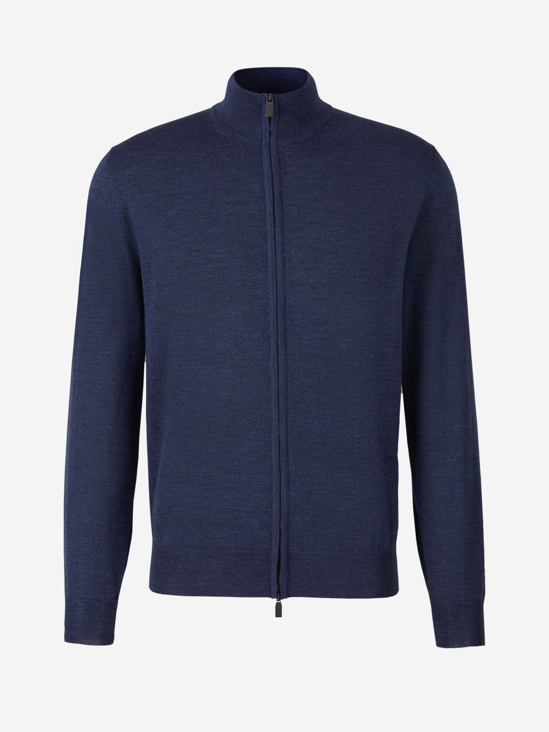 Outlet online Canali Hombre Cárdigan Cremallera Lana color Azul Denim sku 543-000864 03 - Foto 9