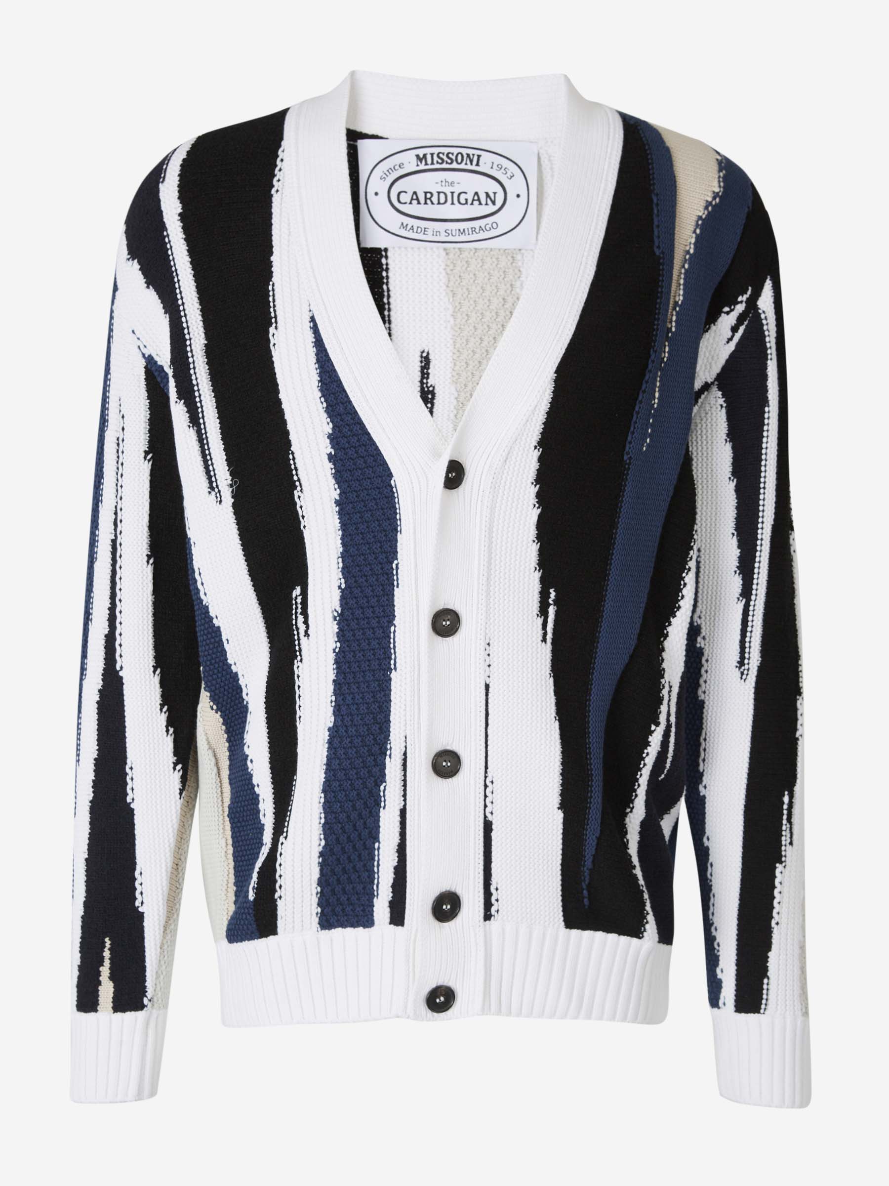 Outlet online Missoni Hombre Cárdigan Algodón Estampado color Multicolor sku 543-000899 00 - Foto 1