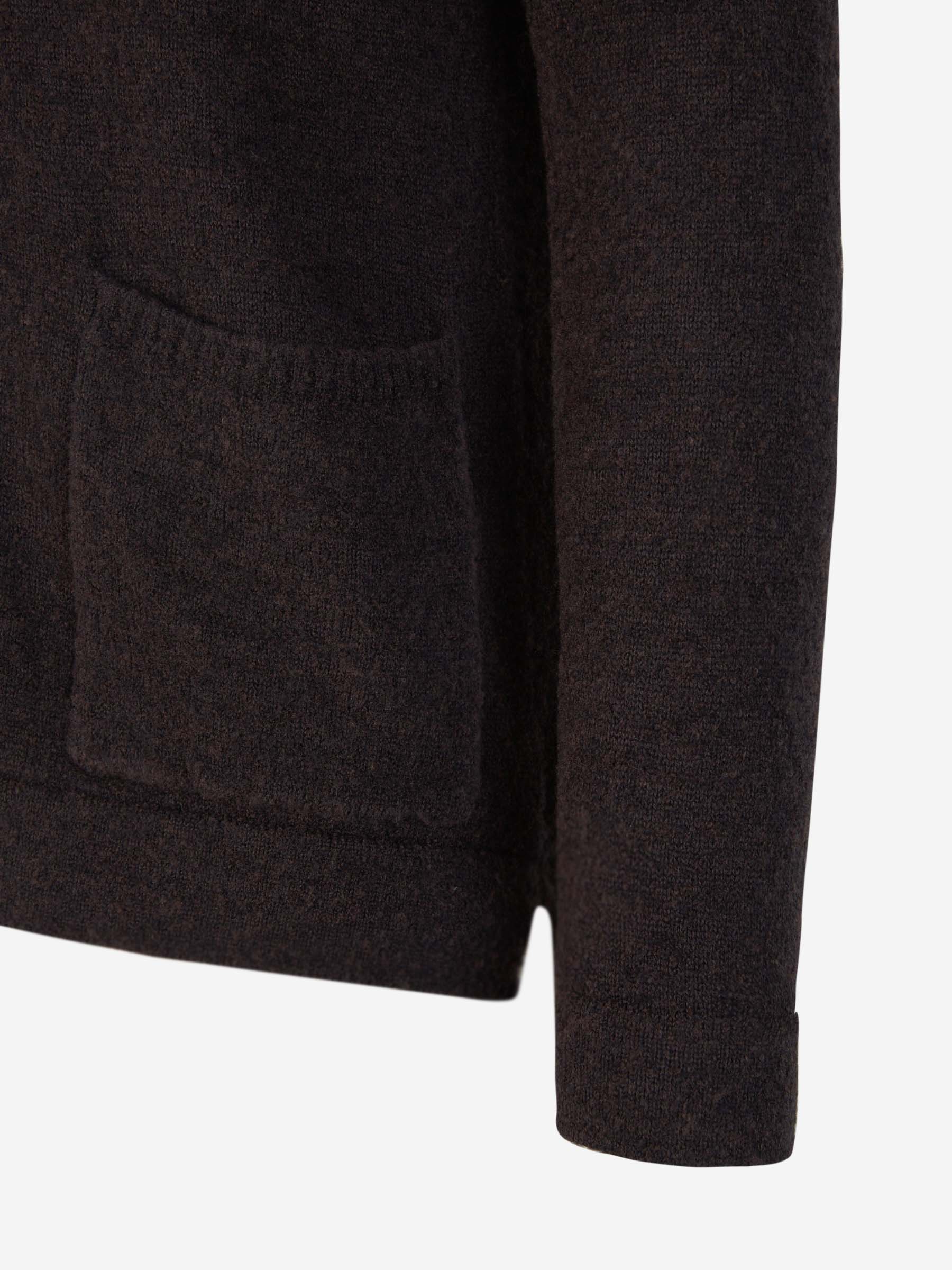 Outlet online Zanone Hombre Cárdigan Punto Fino color Gris Oscuro sku 543-000933 01 - Foto 4