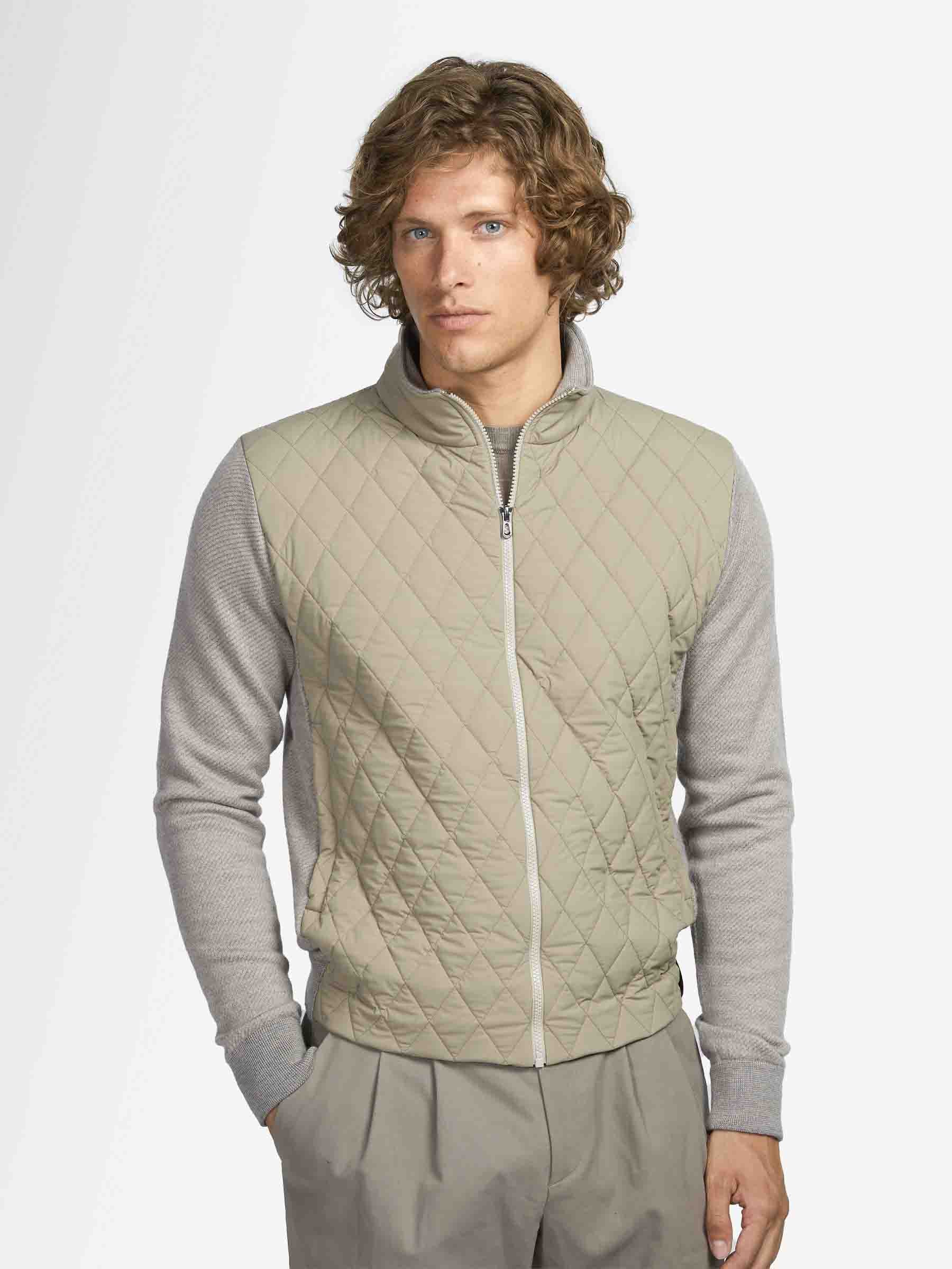 Outlet online Sease Hombre Cárdigan Punto Acolchado color Camel sku 543-000979 01 - Foto 4