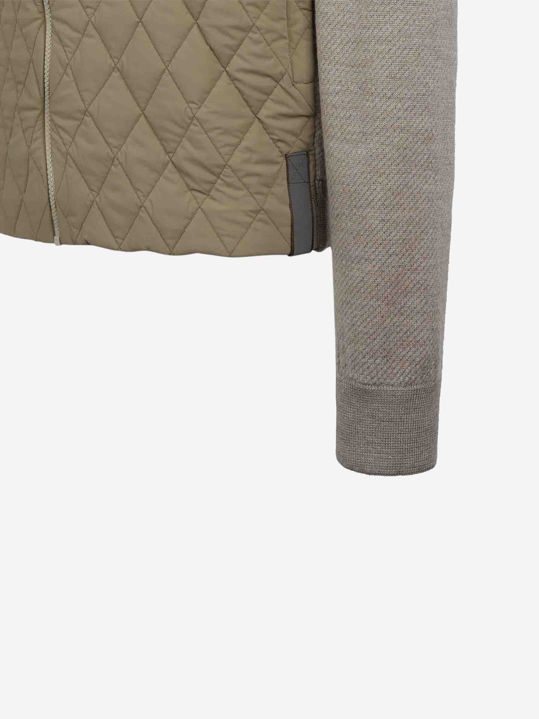 Outlet online Sease Hombre Cárdigan Punto Acolchado color Camel sku 543-000979 01 - Foto 3