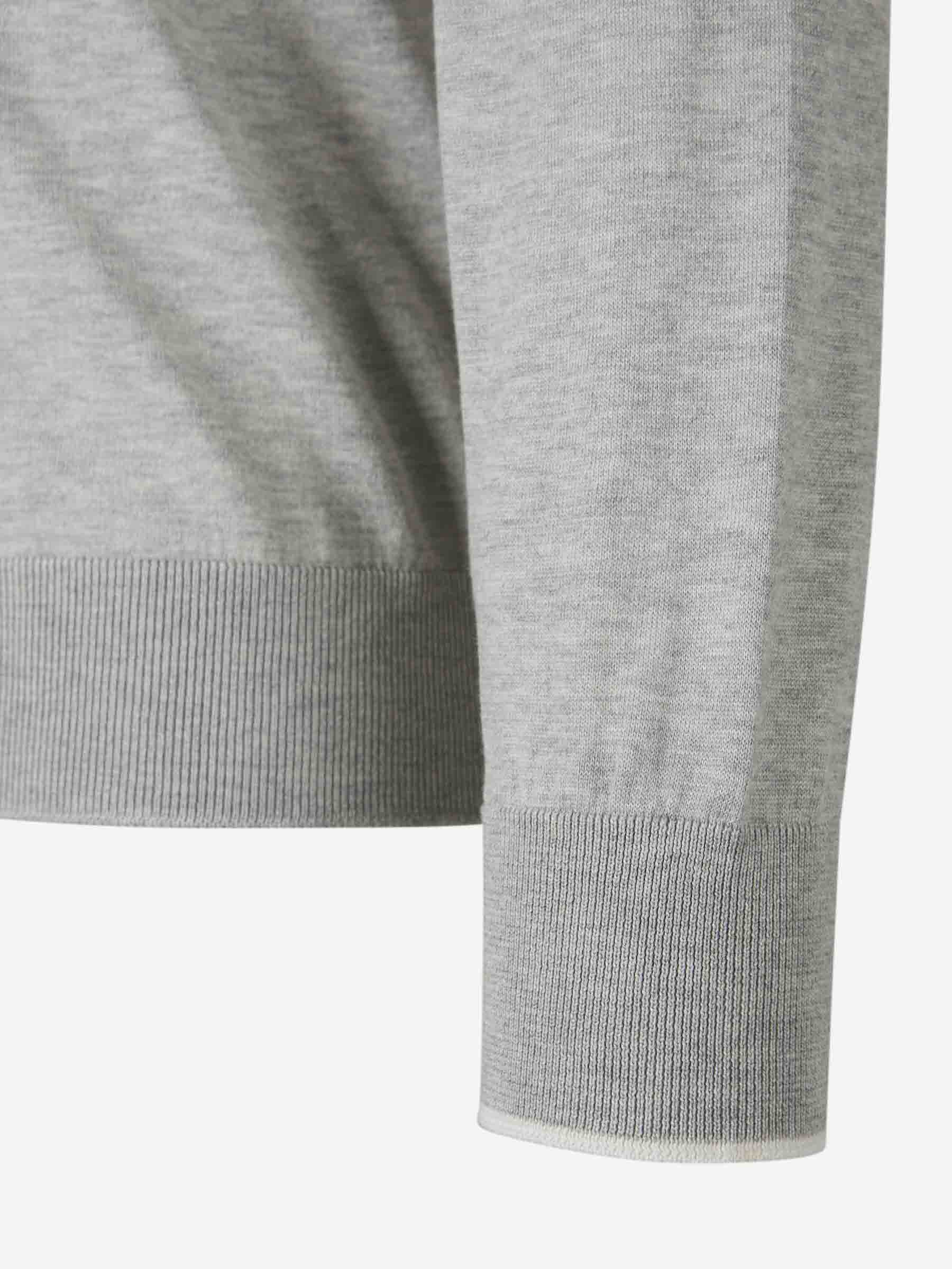 Outlet online Santa Eulalia Hombre Cárdigan Punto Seda color Gris Piedra sku 543-001005 01 - Foto 4