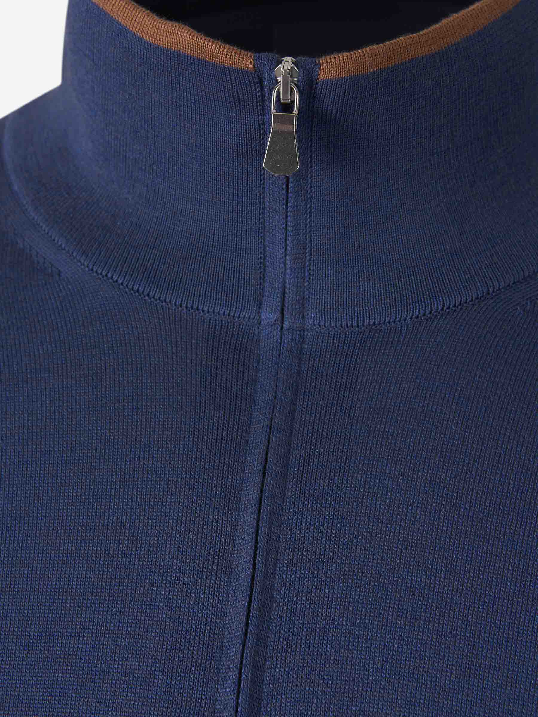 Outlet online Santa Eulalia Hombre Cárdigan Punto Seda color Azul Marino sku 543-001005 03 - Foto 4