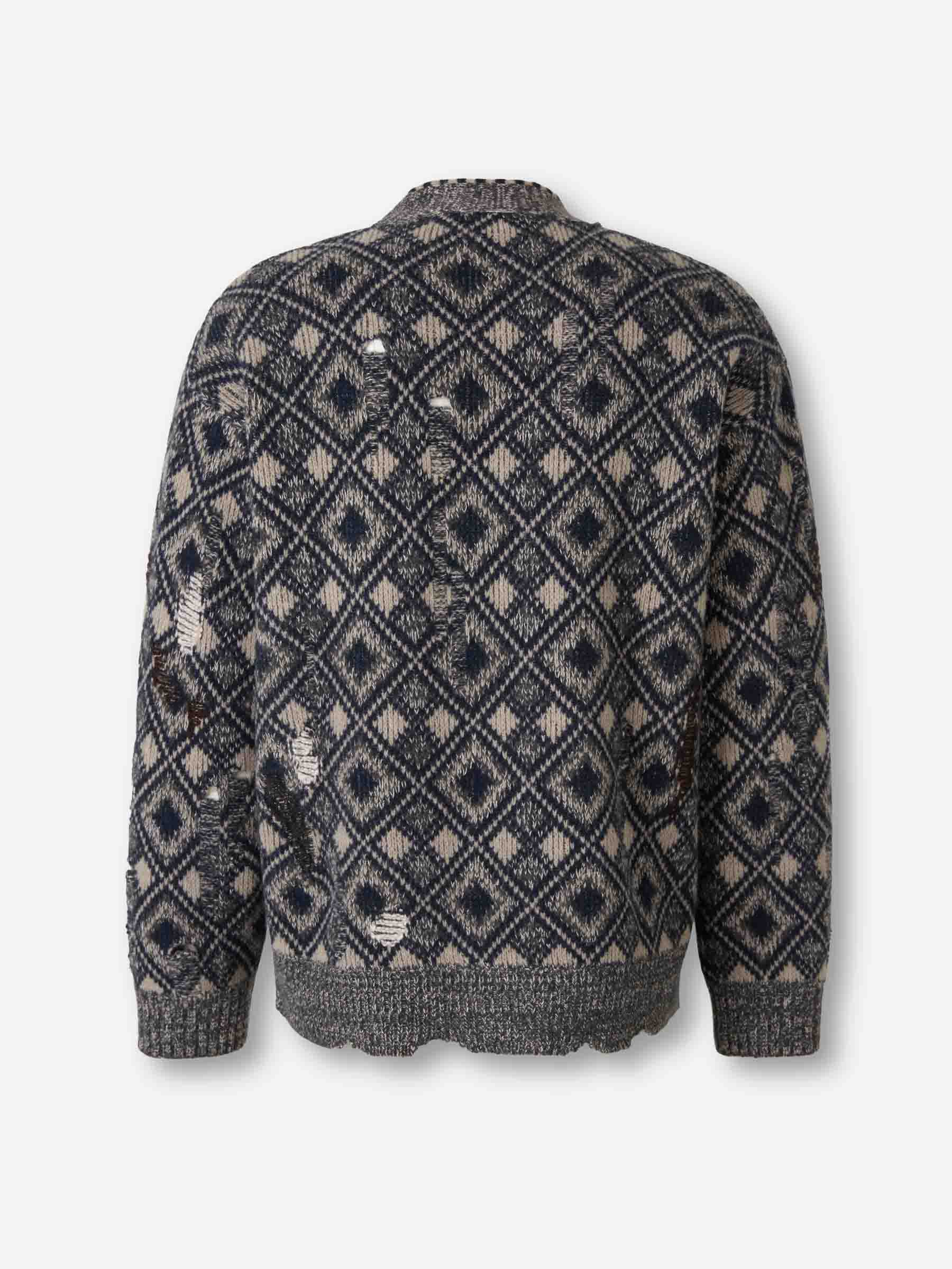 Outlet online Wales Bonner Hombre Cárdigan Oversize Sibling color Multicolor sku 543-001012 01 - Foto 2