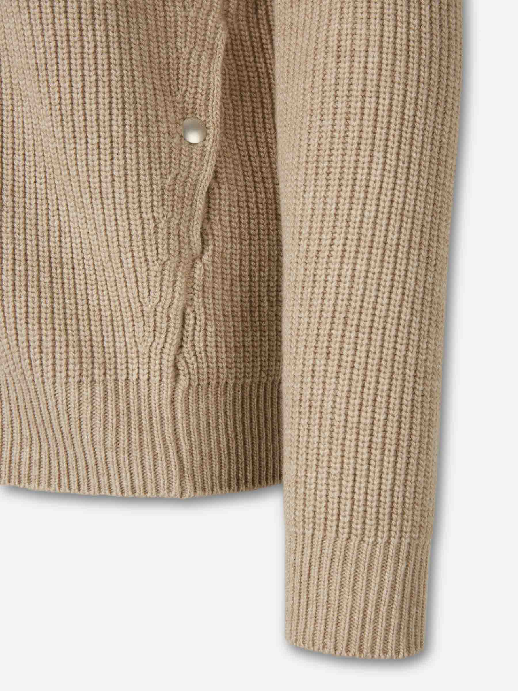 Outlet online Zanone Hombre Cárdigan Punto Cremallera color Beige sku 543-001065 01 - Foto 4