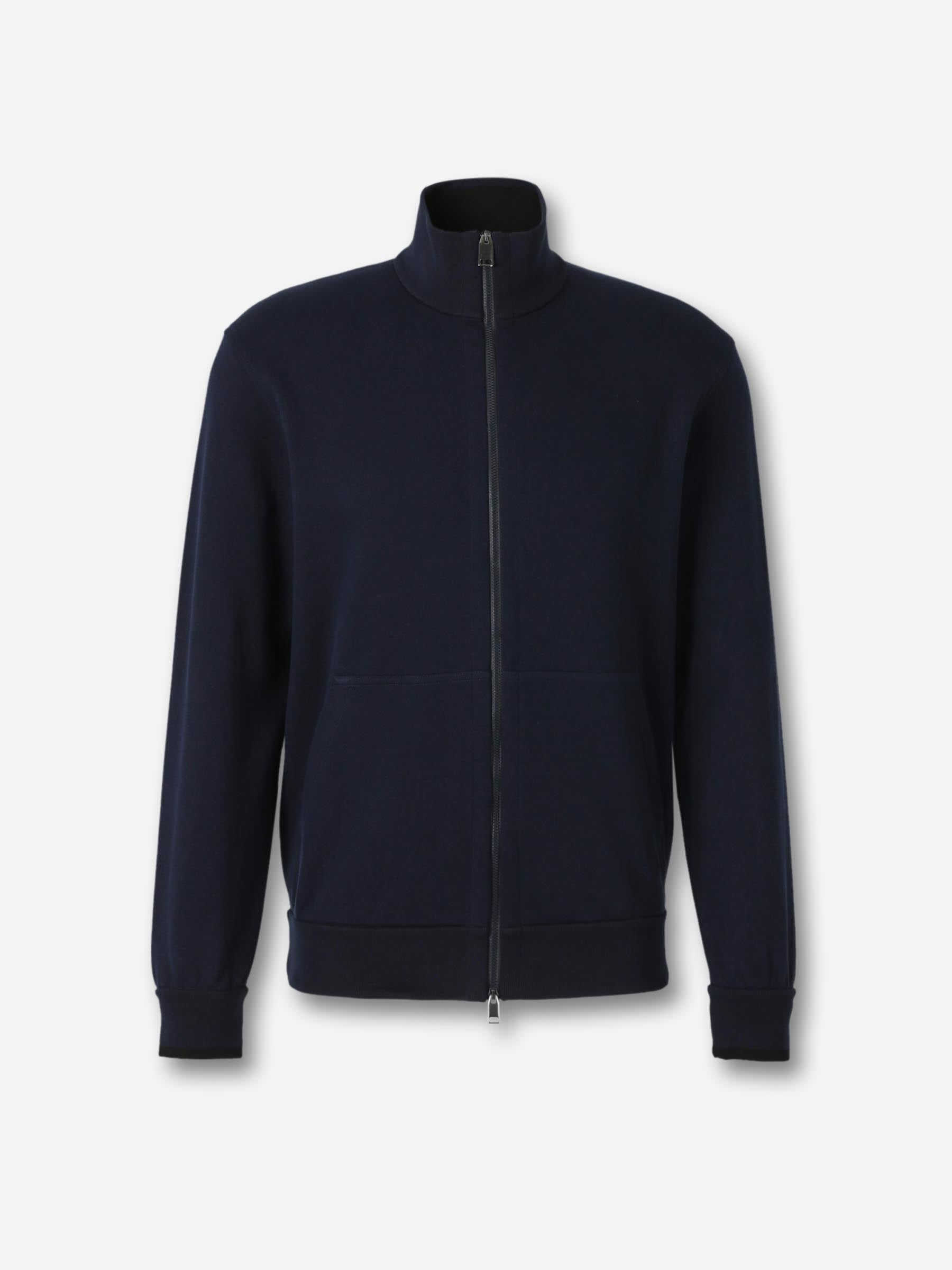 Outlet online Brioni Hombre Cárdigan Punto Cremallera color Azul Noche sku 543-001073 01 - Foto 1