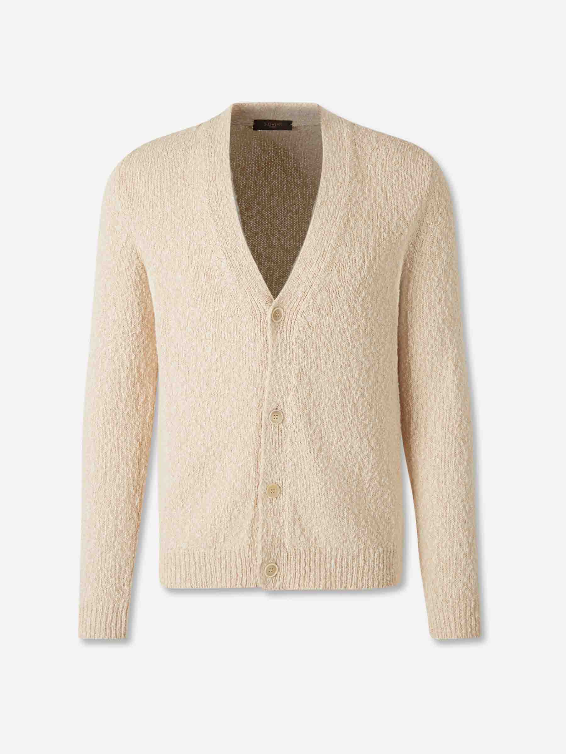 Zanone Hombre Barcelona Cárdigan Punto Algodón color Beige sku 543-001103 01 - Foto 1