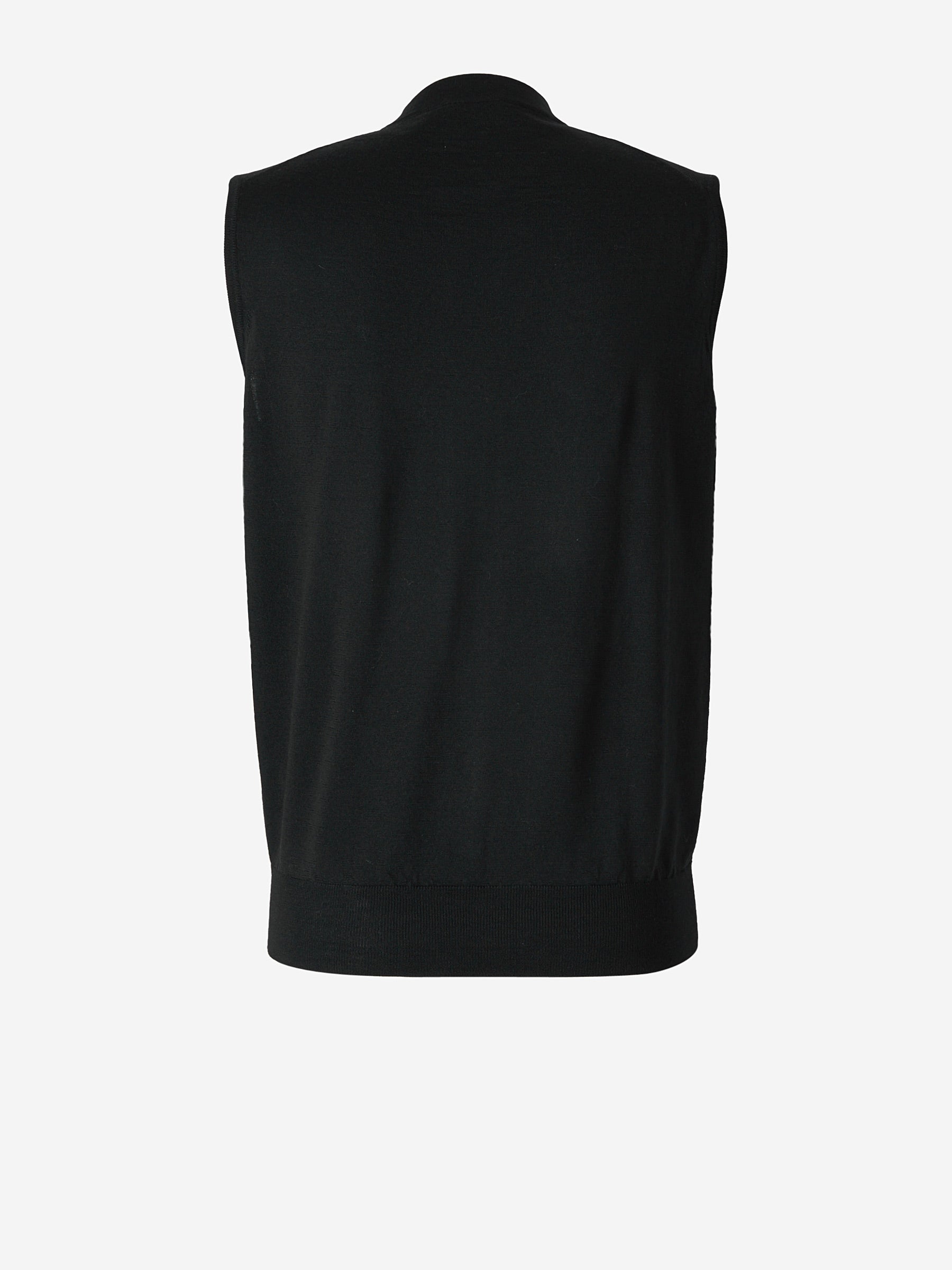 Outlet online Santa Eulalia Hombre Chaleco Punto Botones color Negro sku 544-000343 03 - Foto 2