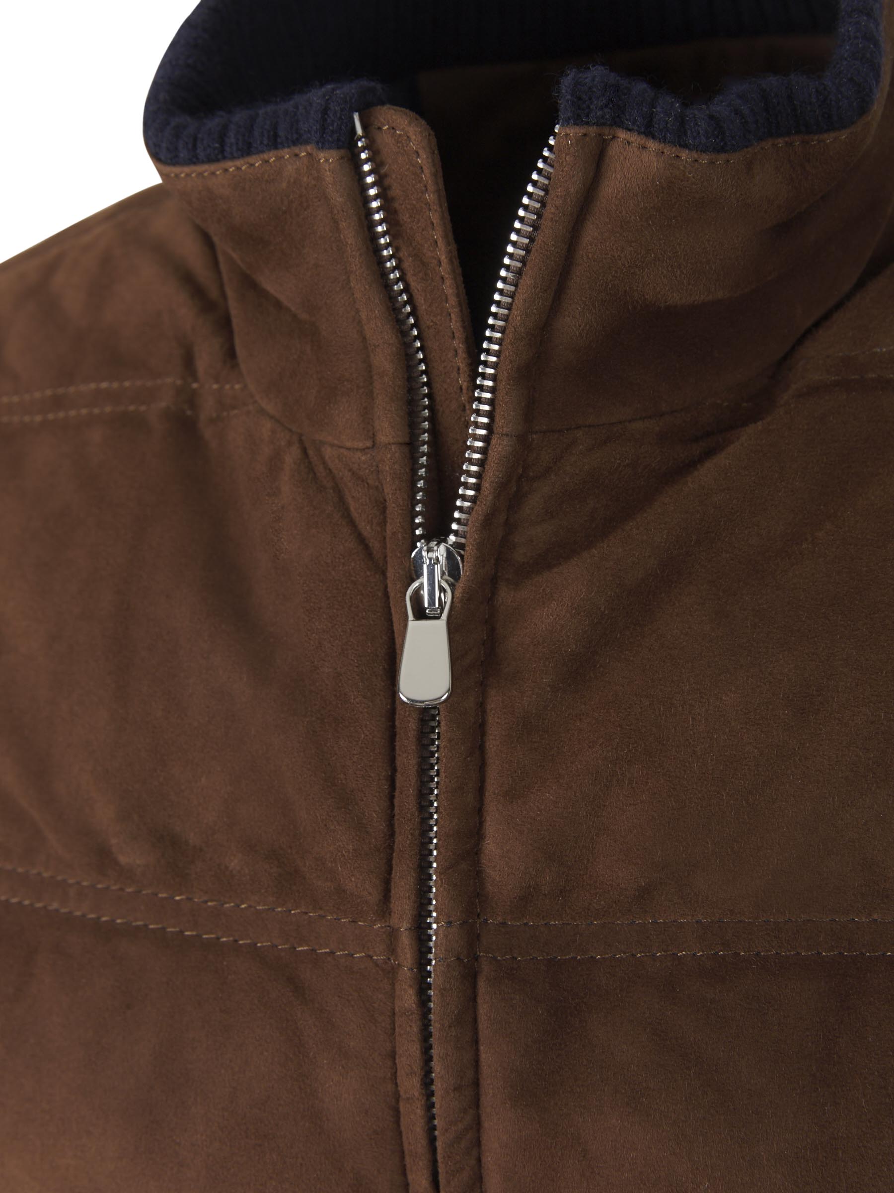 Outlet online Santa Eulalia Hombre Chaleco Ante Plumón color Marrón sku 544-000438 01 - Foto 3
