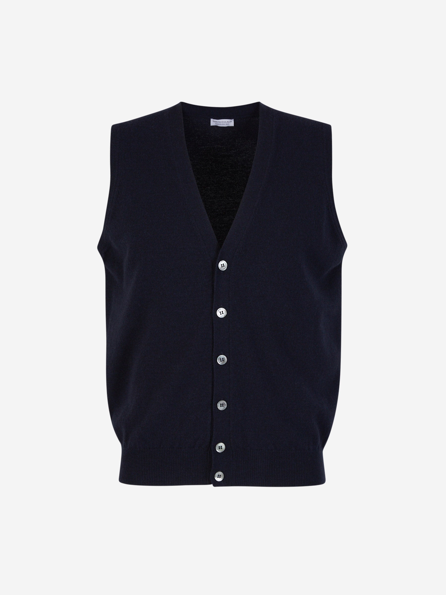 Outlet online Santa Eulalia Hombre Chaleco Punto Lana color Azul Marino sku 544-000526 03 - Foto 1
