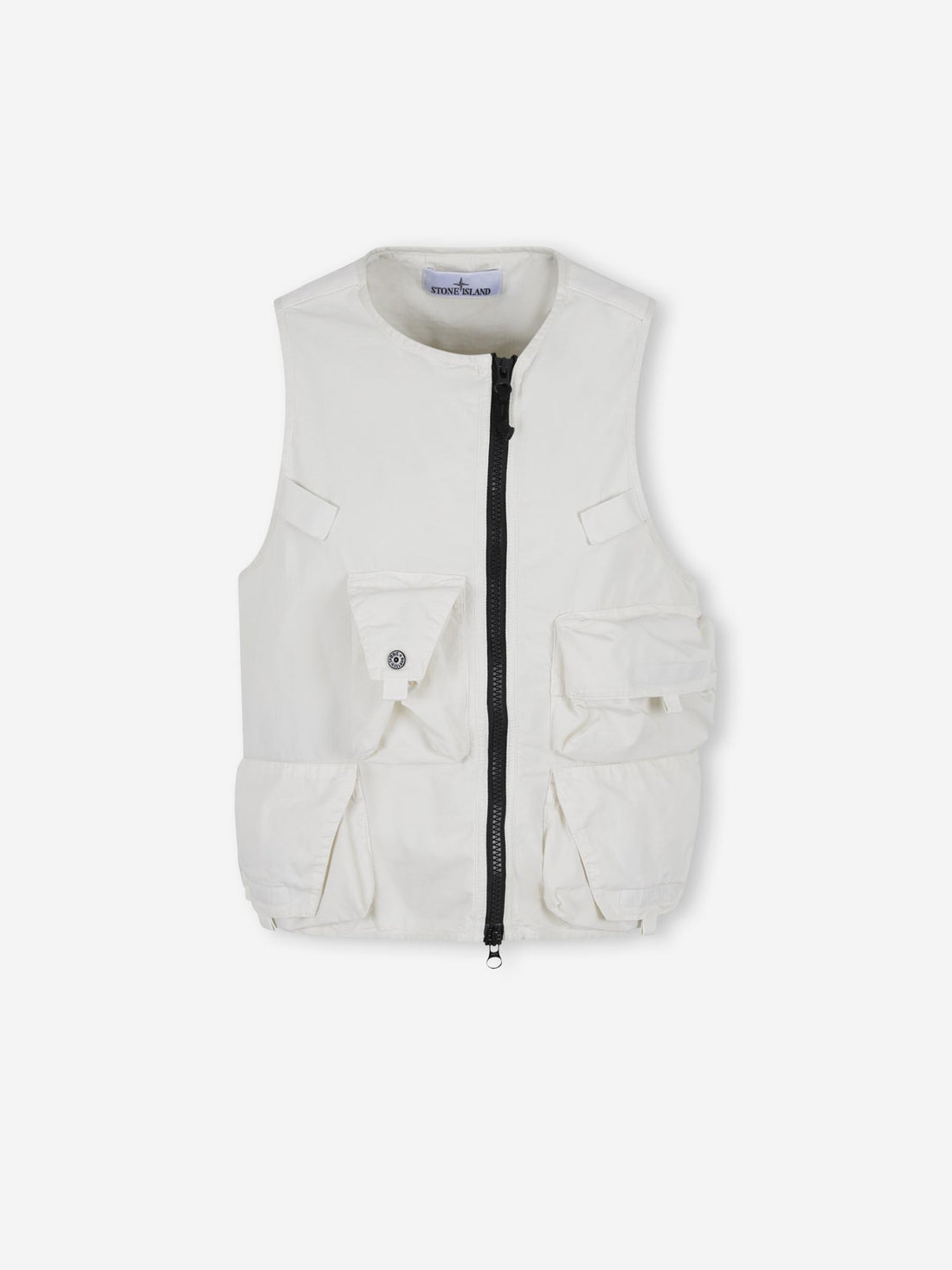 Outlet online Stone Island Hombre Chaleco Bolsillos color Marfil sku 544-000620 01 - Foto 1