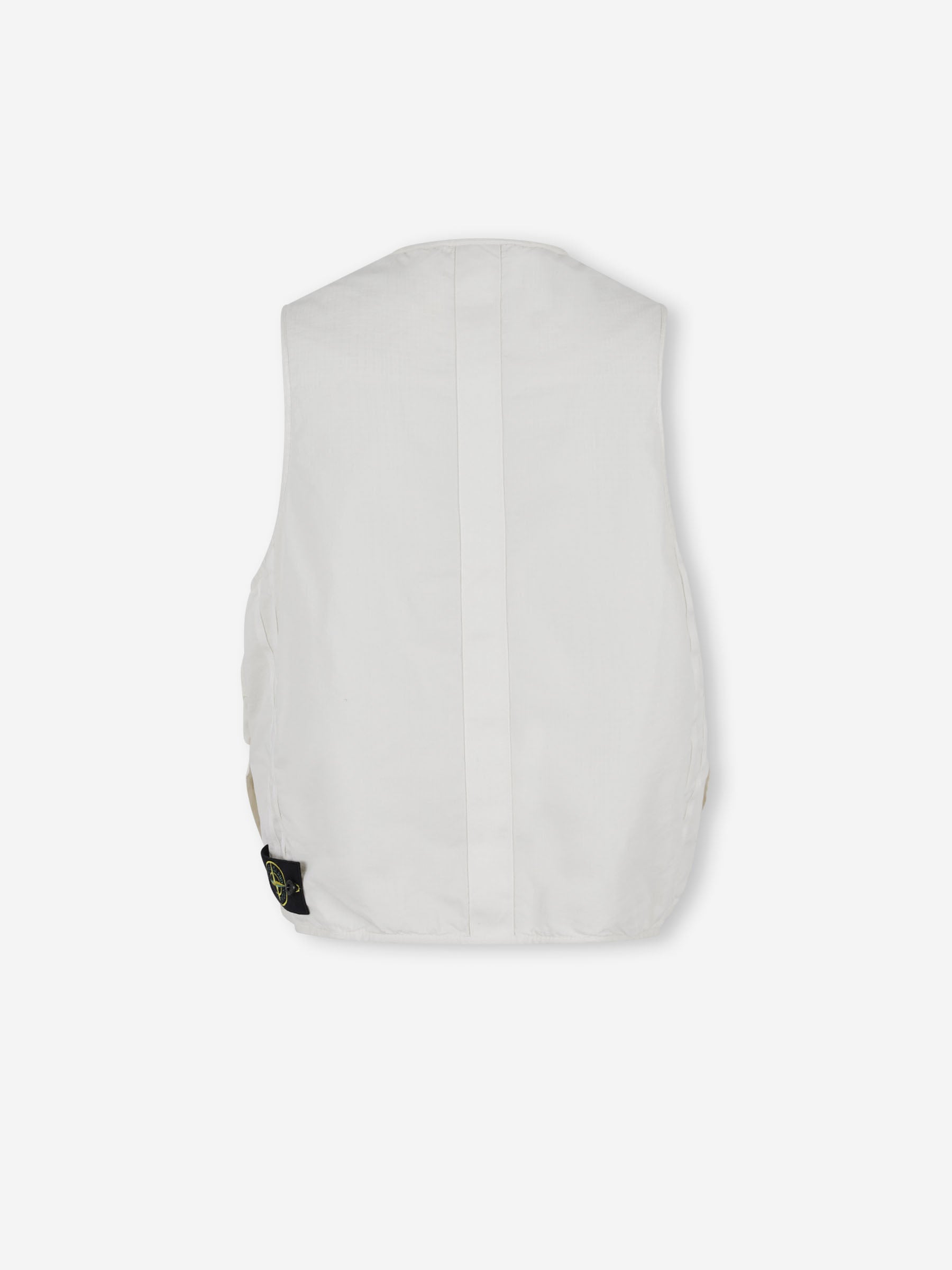 Outlet online Stone Island Hombre Chaleco Bolsillos color Marfil sku 544-000620 01 - Foto 2