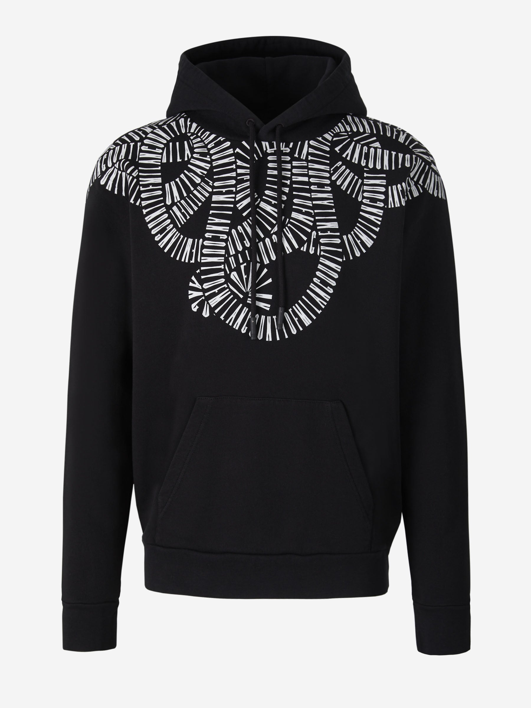 Outlet online Marcelo Burlon Hombre Sudadera Snake Wings color Negro sku 545-001101 01 - Foto 1