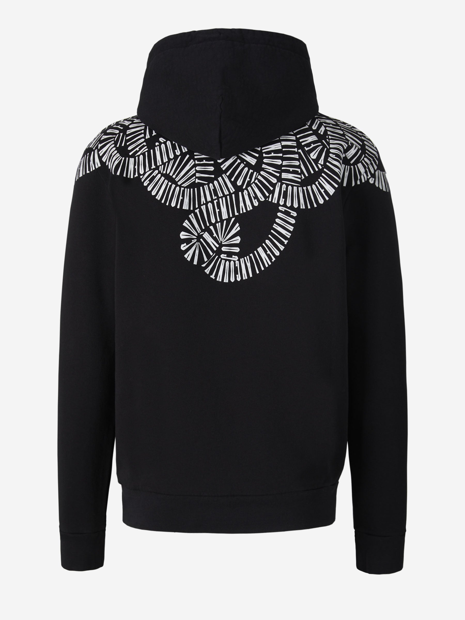Outlet online Marcelo Burlon Hombre Sudadera Snake Wings color Negro sku 545-001101 01 - Foto 2