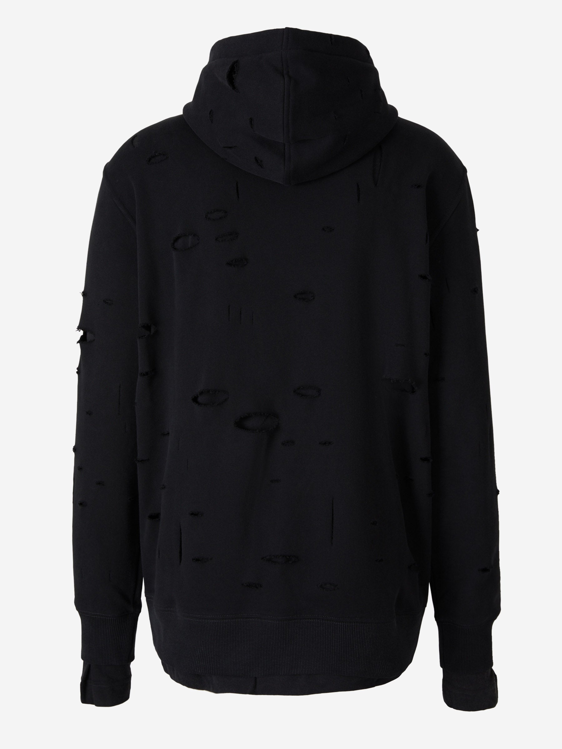 Outlet online Givenchy Hombre Sudadera Rasgada Algodón color Negro sku 545-001333 01 - Foto 2