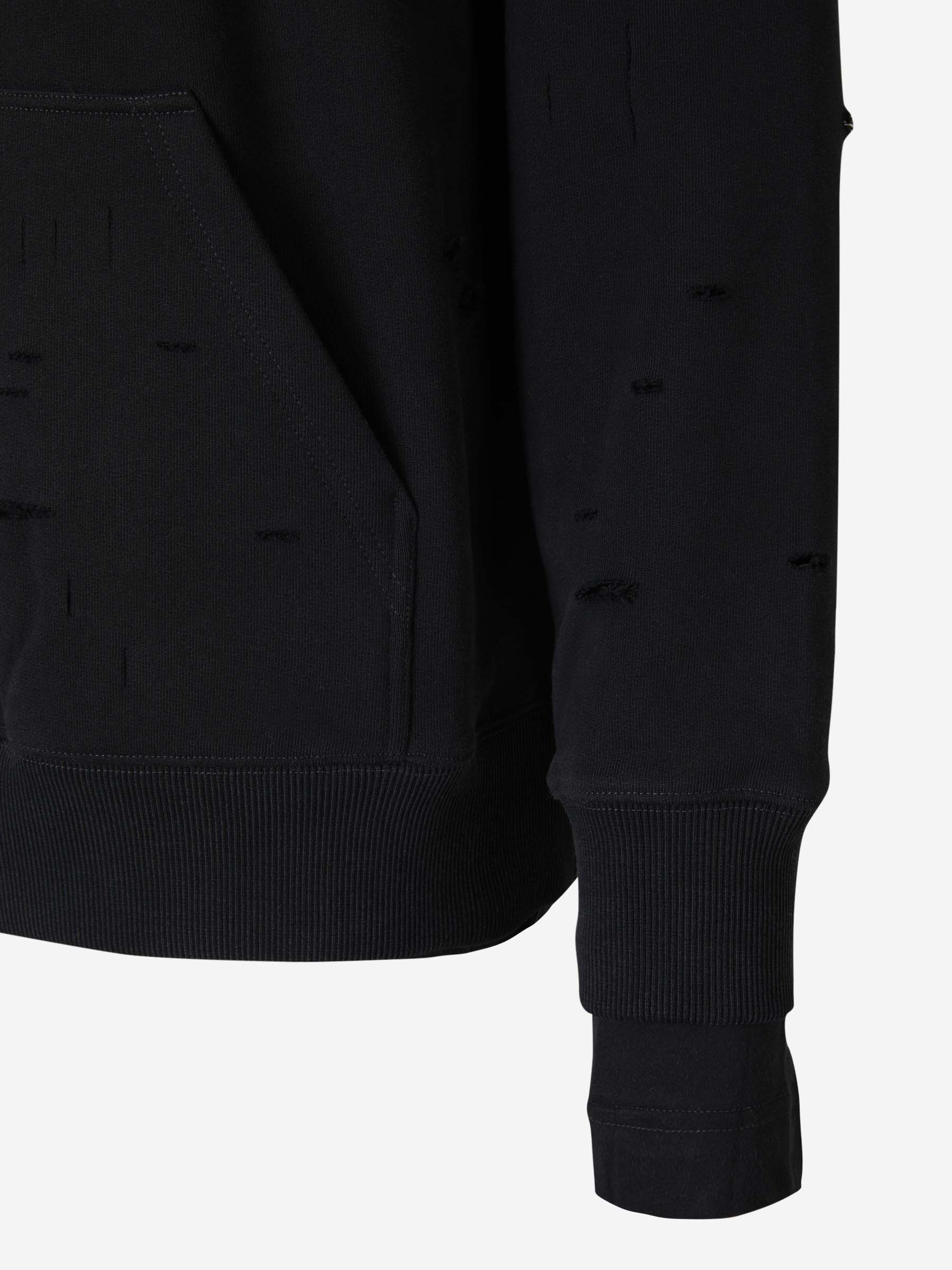 Outlet online Givenchy Hombre Sudadera Rasgada Algodón color Negro sku 545-001333 01 - Foto 5