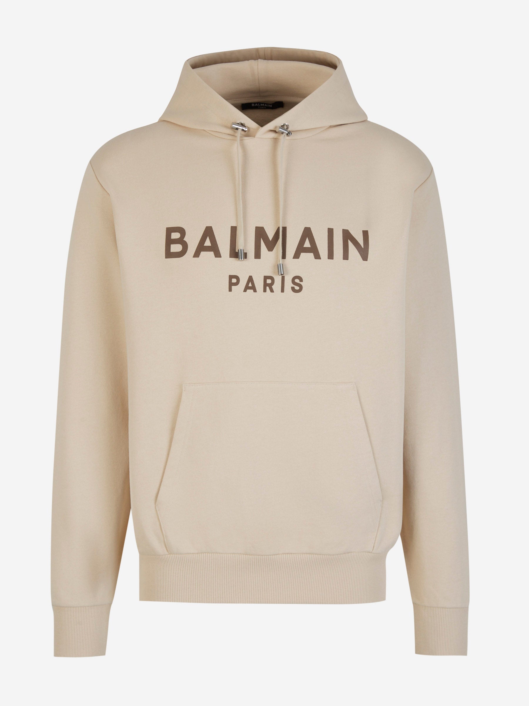 Outlet online Balmain Hombre Sudadera Logo Capucha color Crema sku 545-001354 01 - Foto 1