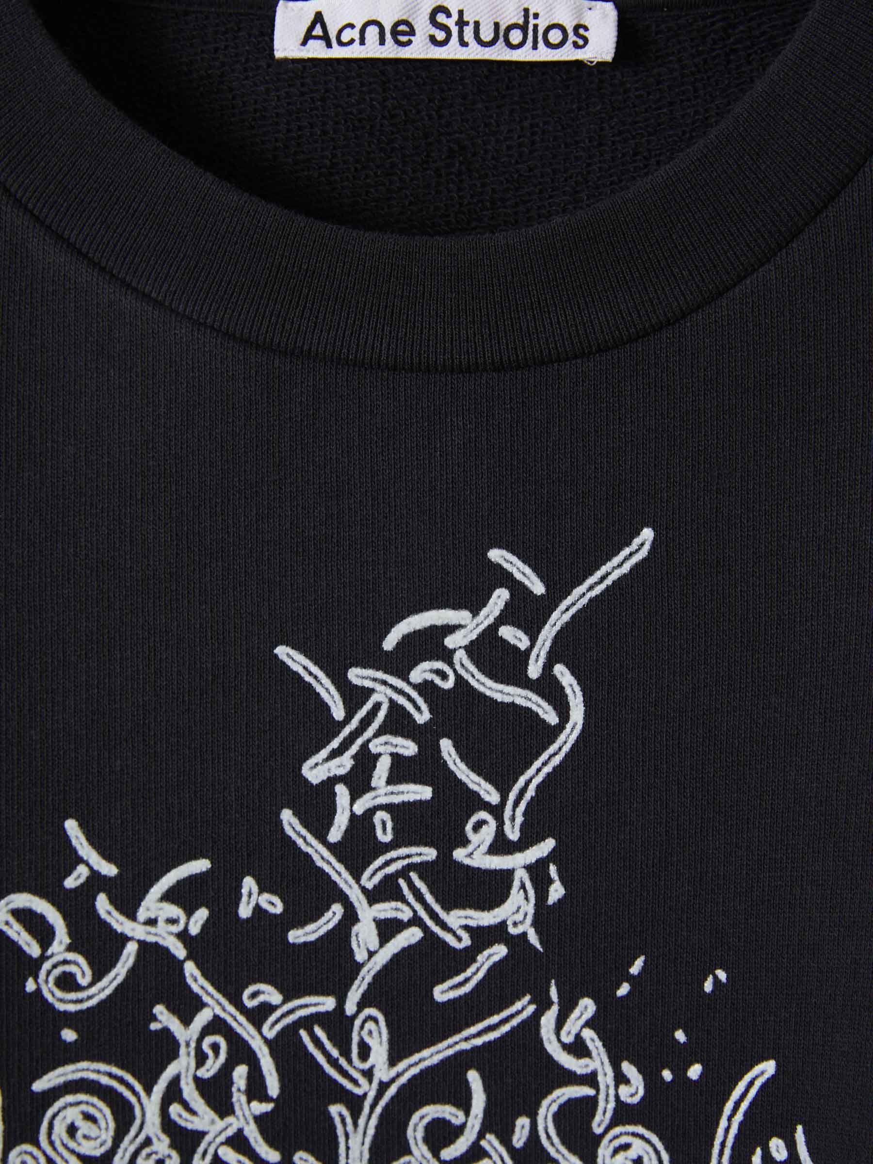 Outlet online Acne Studios Hombre Sudadera Efecto Brillante color Negro sku 545-001362 01 - Foto 3