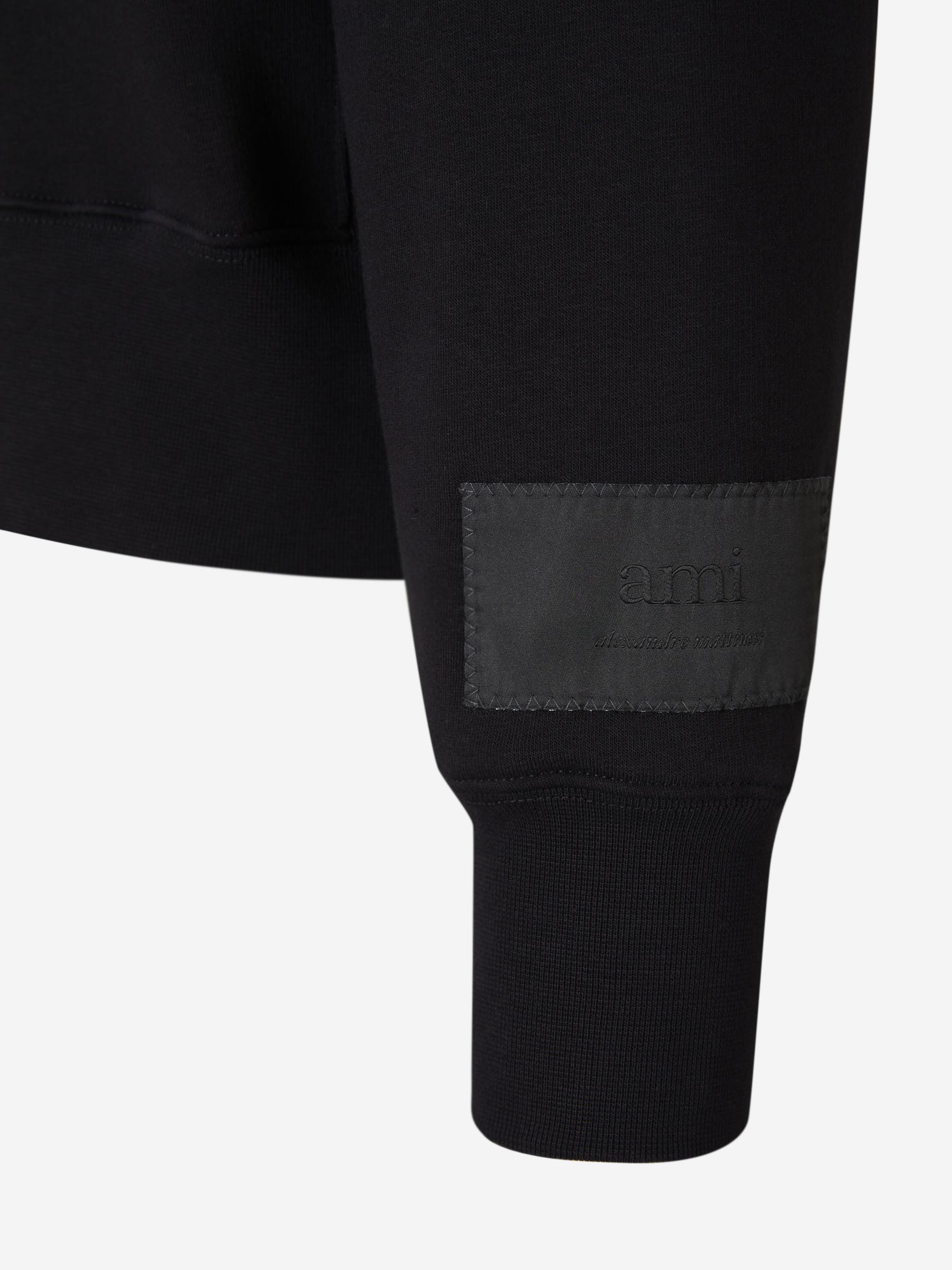 Outlet online Ami Paris Hombre Sudadera Parche Logo color Negro sku 545-001378 01 - Foto 4