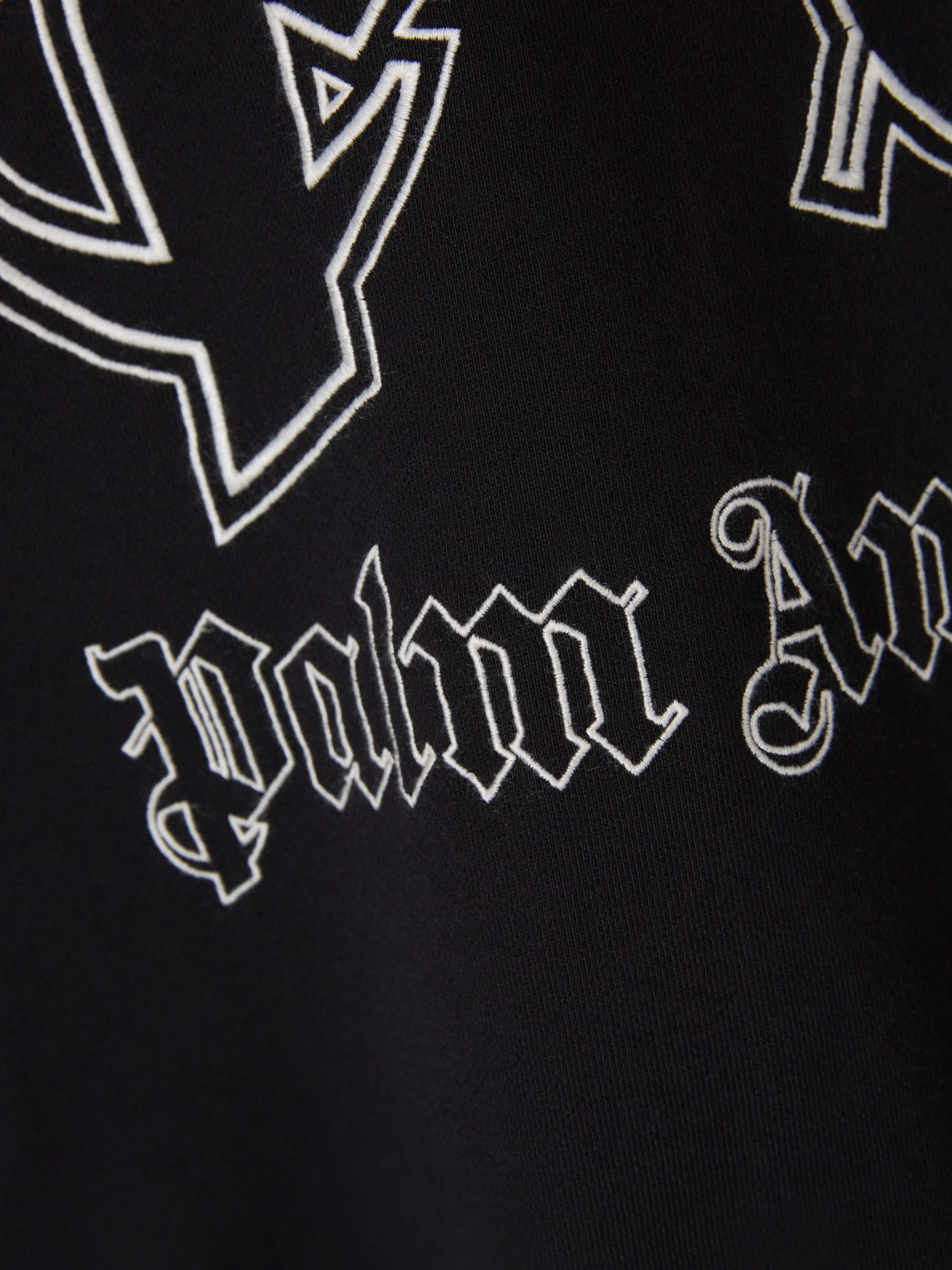 Outlet online Palm Angels Hombre Sudadera Logo Bordado color Negro sku 545-001390 01 - Foto 4