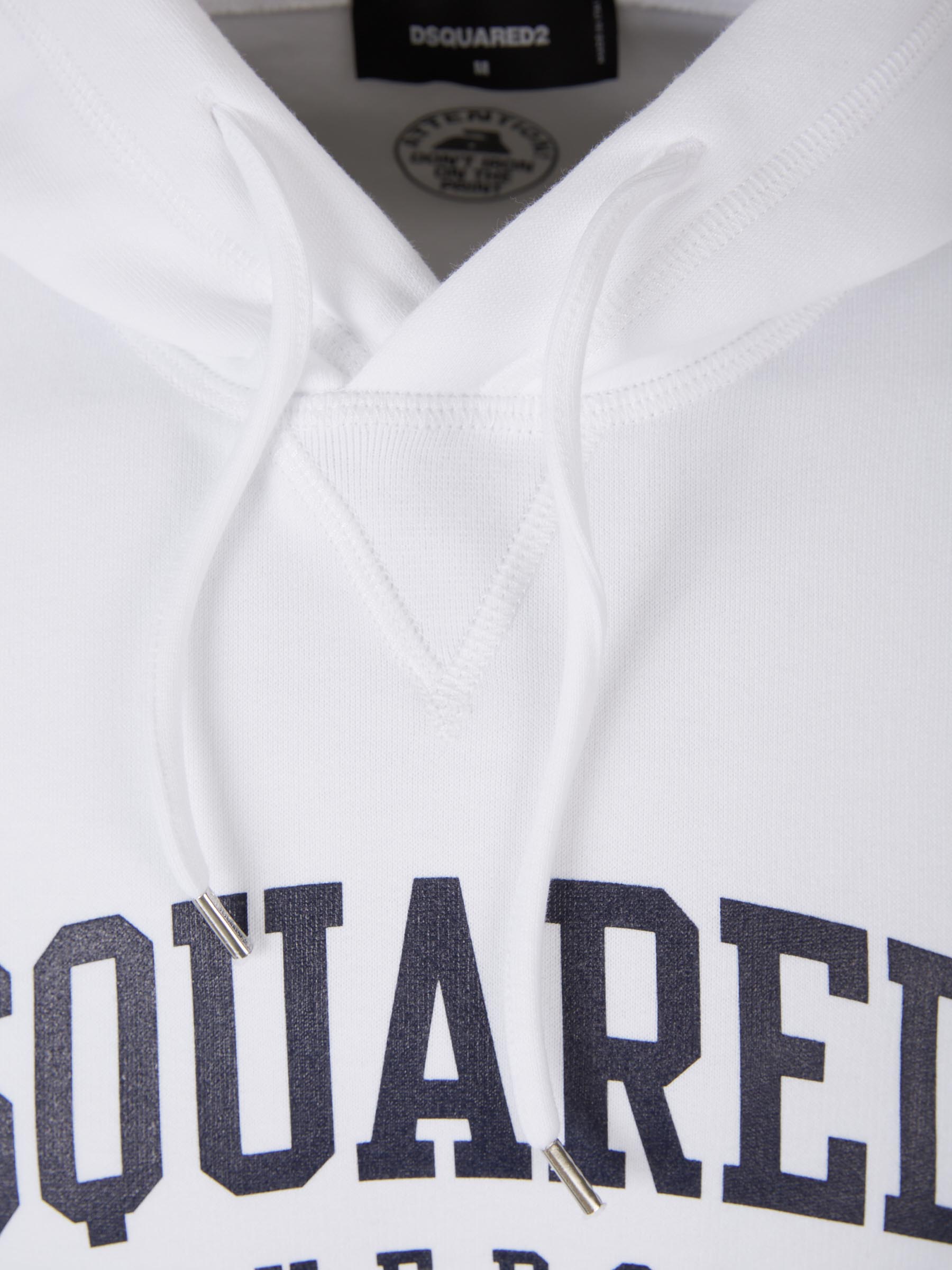 Outlet online Dsquared2 Hombre Sudadera Capucha Logo color Blanco sku 545-001447 01 - Foto 3