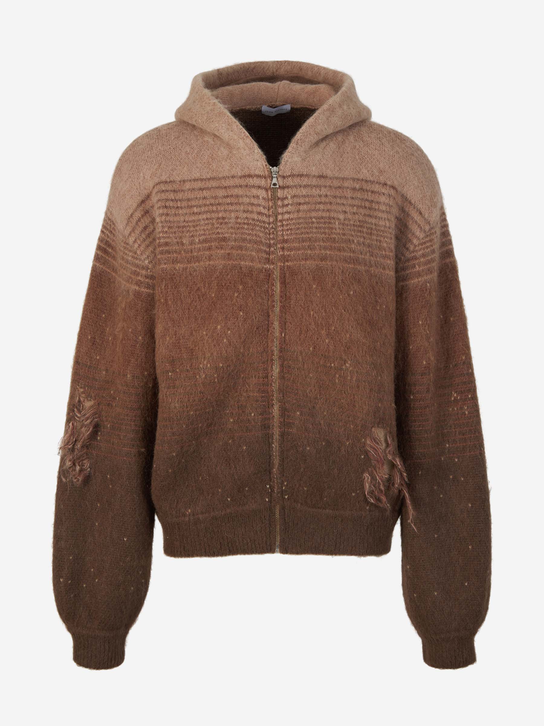 Outlet online John Elliott Hombre Sudadera Cremallera Capucha color Marron sku 545-001472 01 - Foto 1