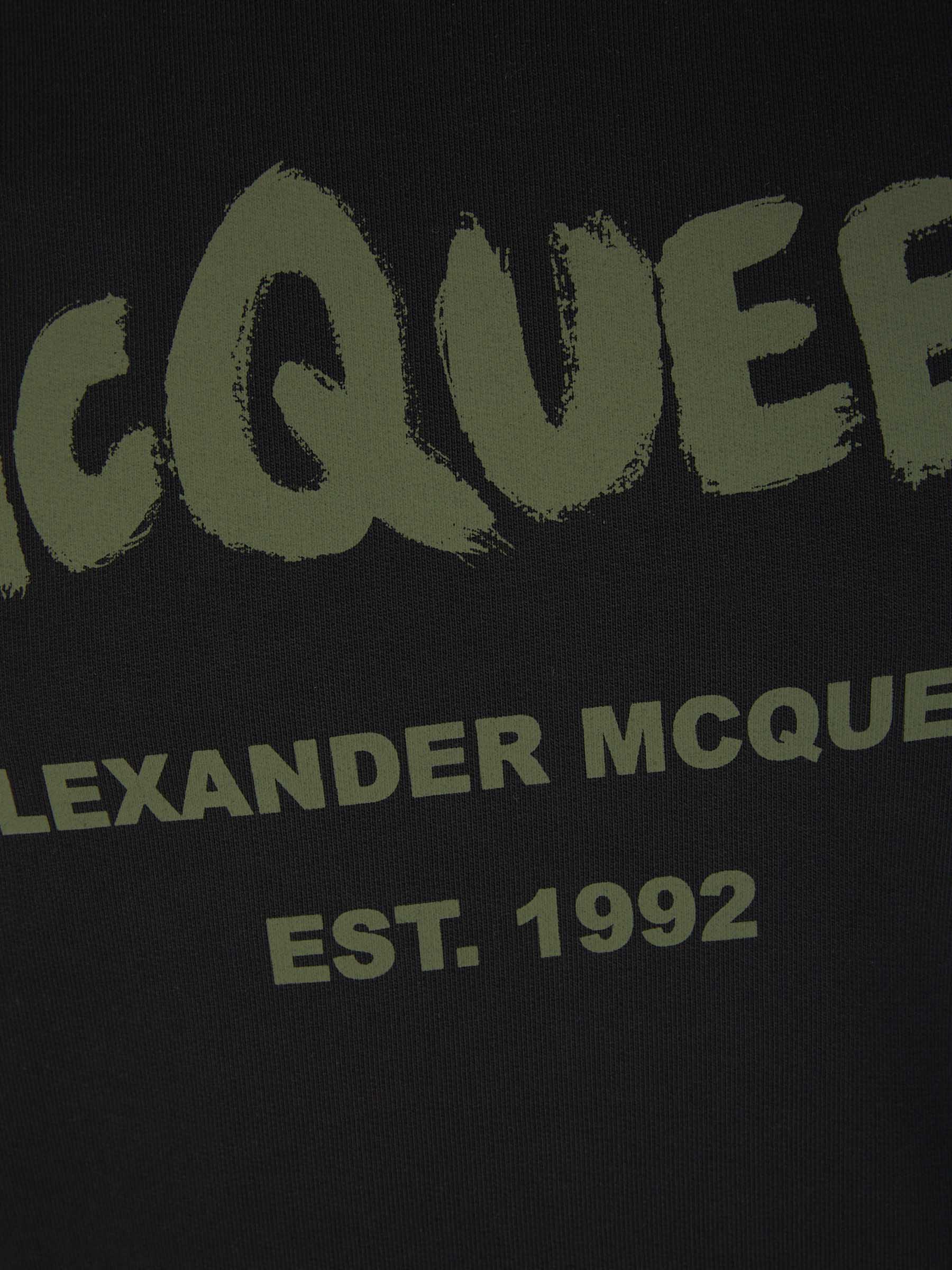 Outlet online McQueen Hombre Sudadera Algodón Estampado color Negro sku 545-001526 01 - Foto 4