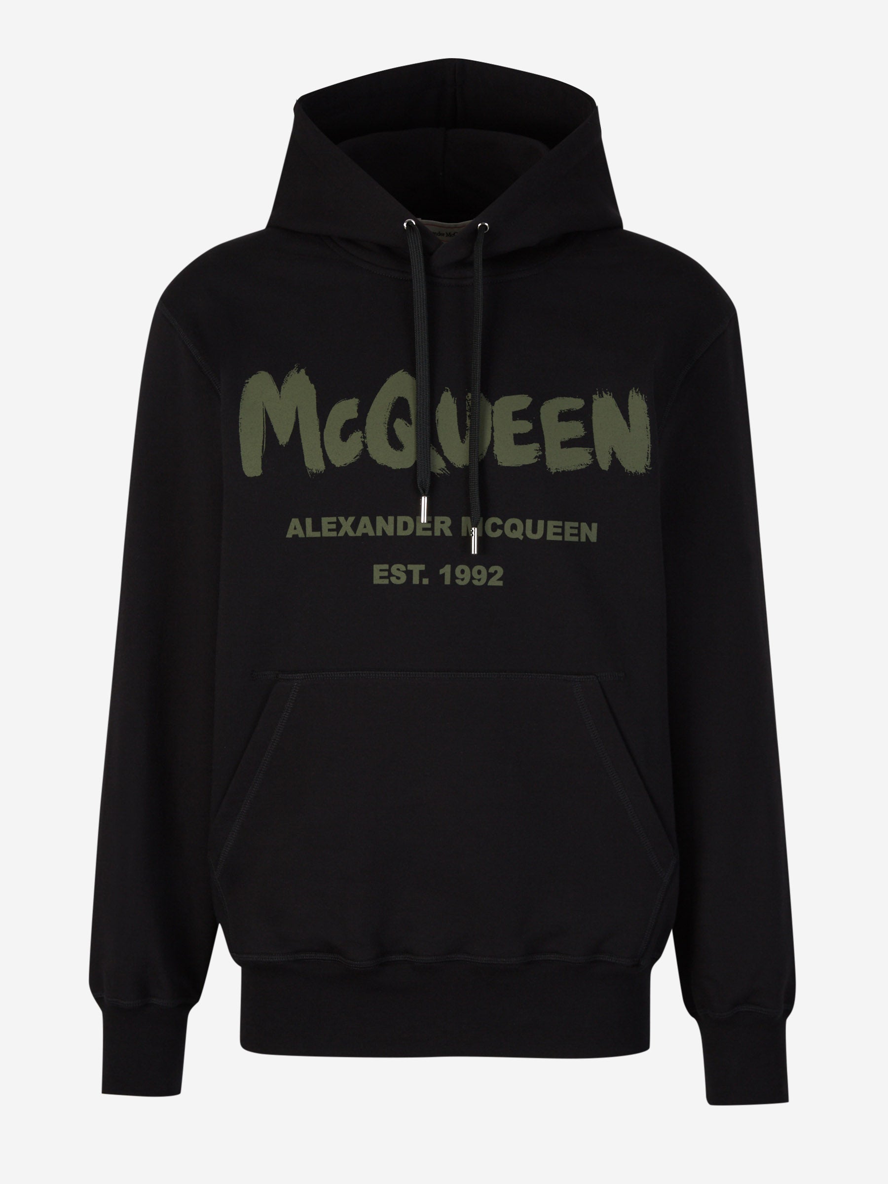 Outlet online McQueen Hombre Sudadera Capucha Logo color Negro sku 545-001527 01 - Foto 1