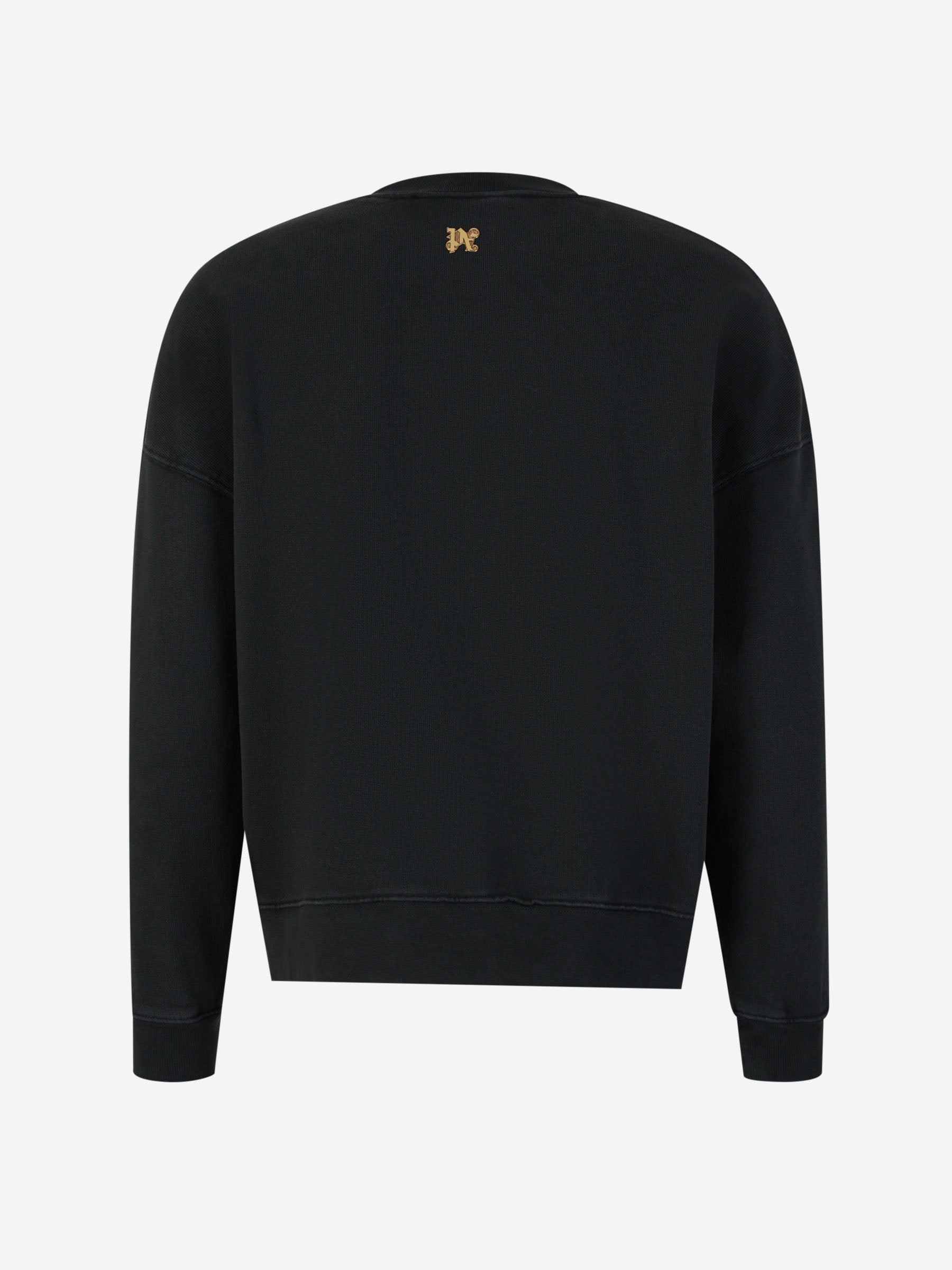 Outlet online Palm Angels Hombre Sudadera Crewneck Burning color Negro sku 545-001542 01 - Foto 2