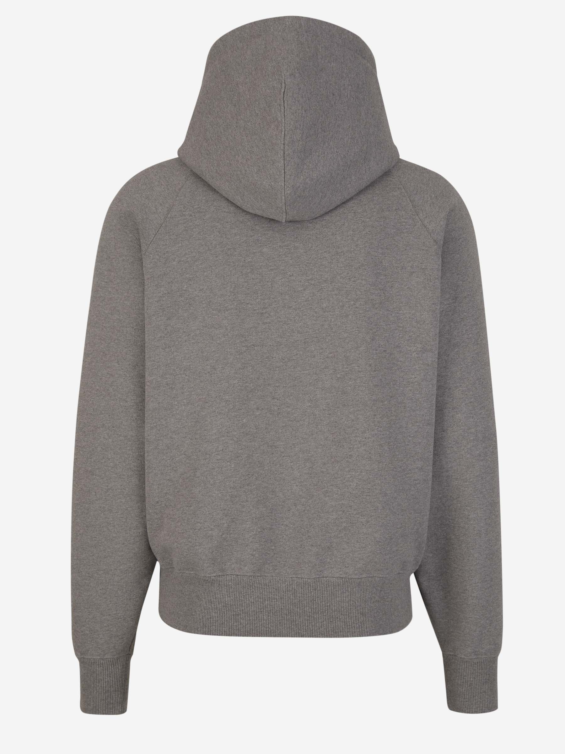 Outlet online Ami Paris Hombre Sudadera Logo Algodón color Gris Claro sku 545-001552 02 - Foto 2