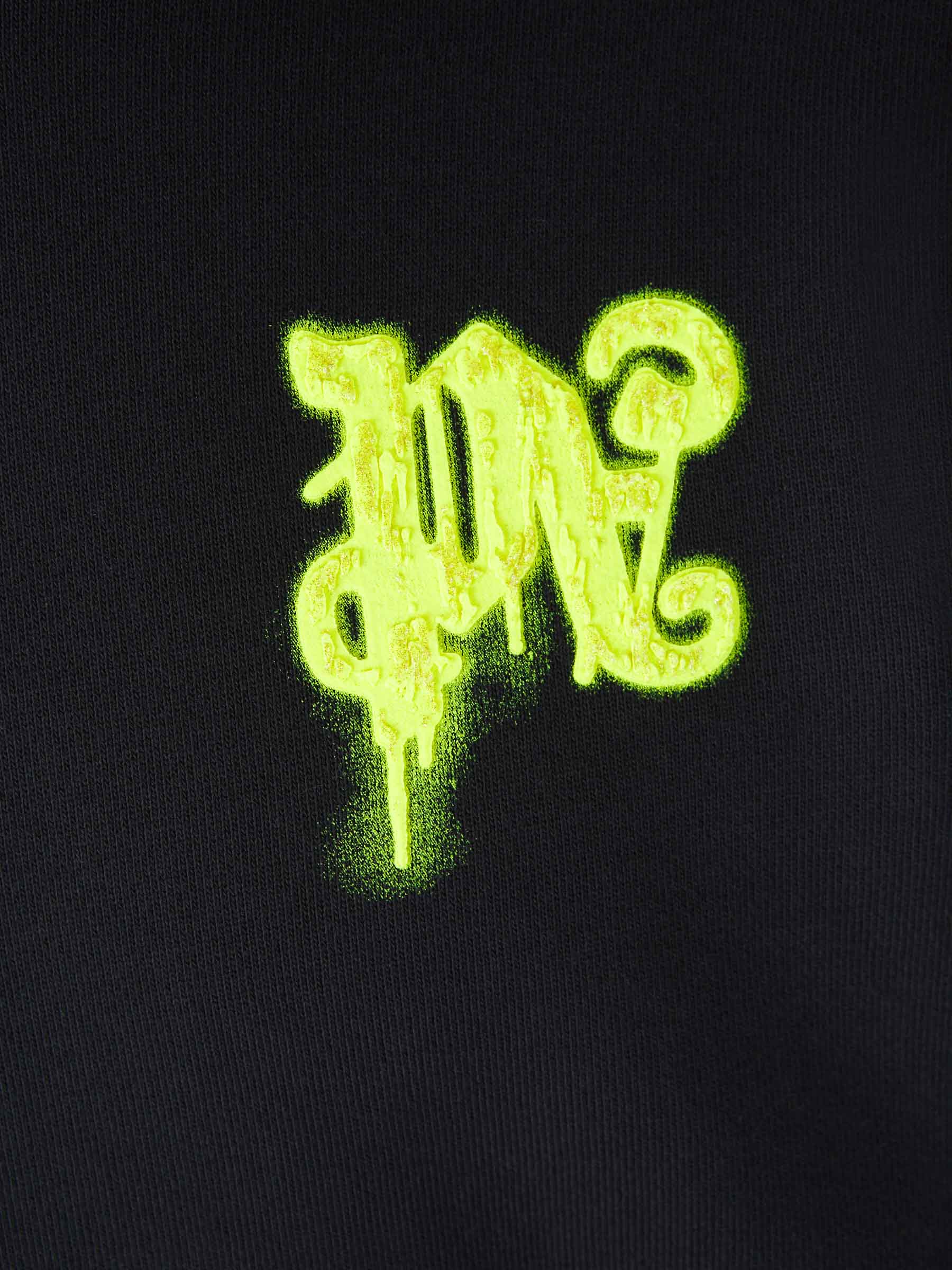 Outlet online Palm Angels Hombre Sudadera Logo Grafiti color Negro sku 545-001643 01 - Foto 4