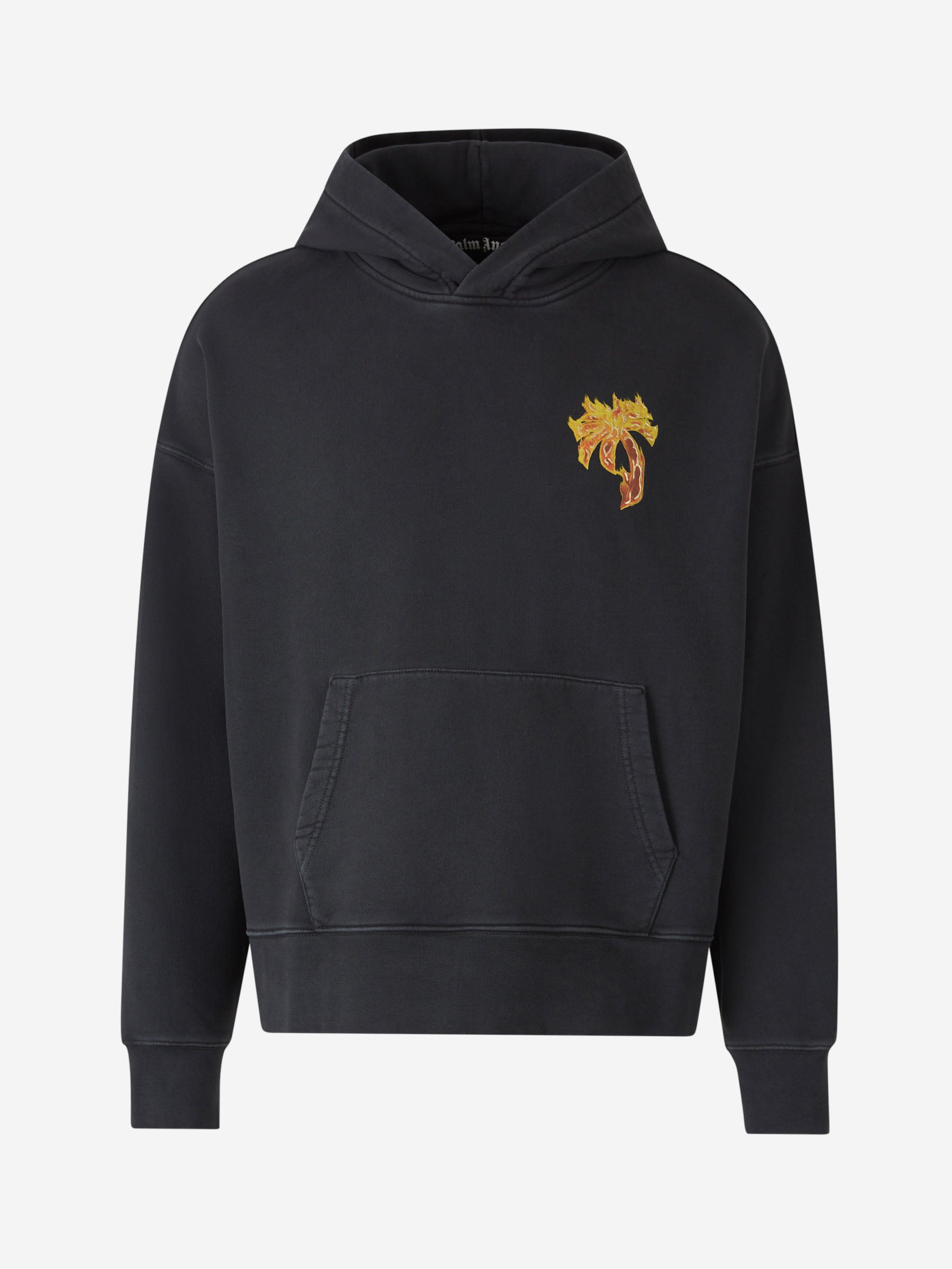 Outlet online Palm Angels Hombre Sudadera Burning Palm color Negro sku 545-001645 01 - Foto 1
