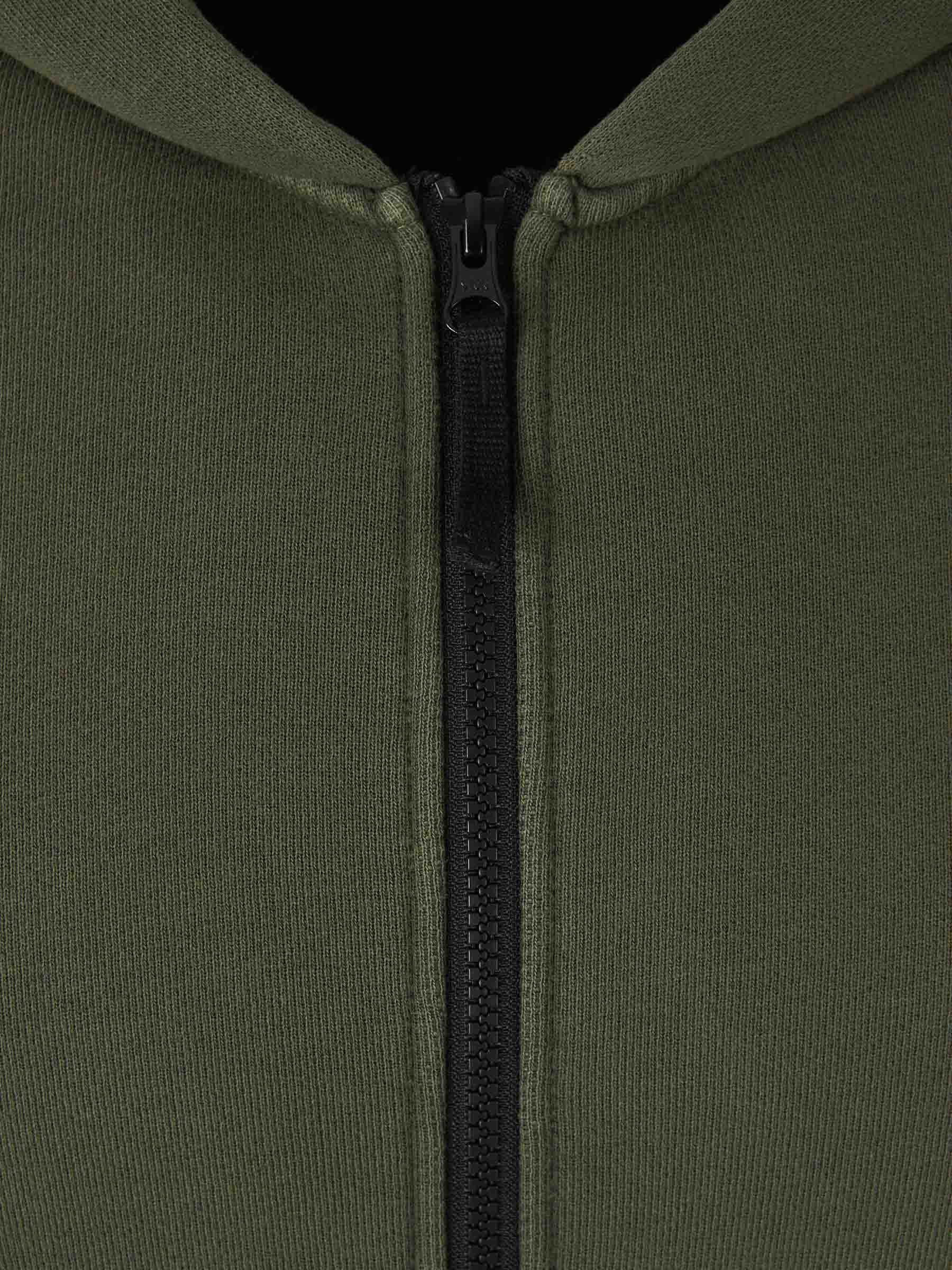 Outlet online Stone Island Hombre Sudadera Capucha Algodón color Verde Militar sku 545-001661 01 - Foto 3