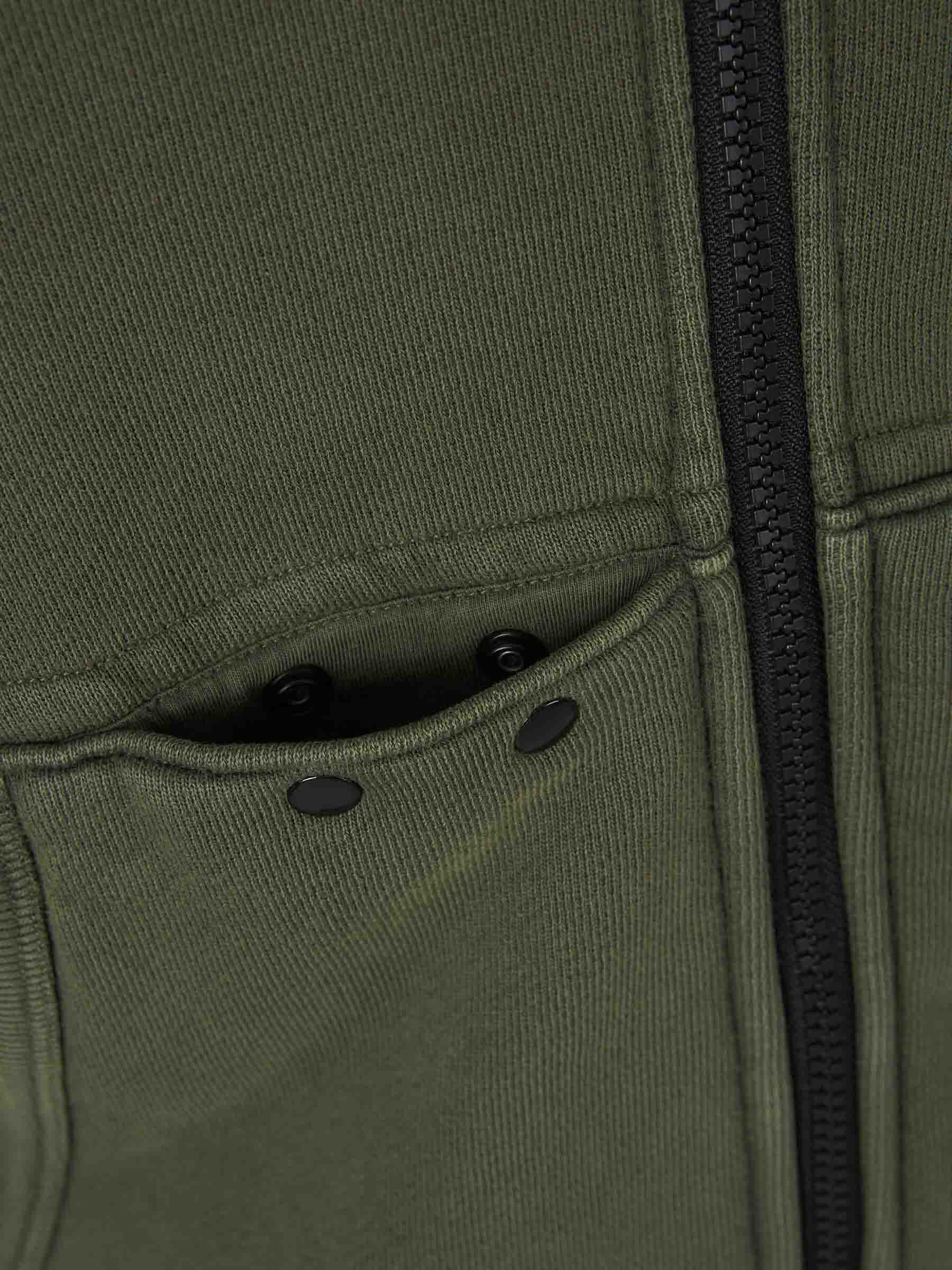 Outlet online Stone Island Hombre Sudadera Capucha Algodón color Verde Militar sku 545-001661 01 - Foto 4