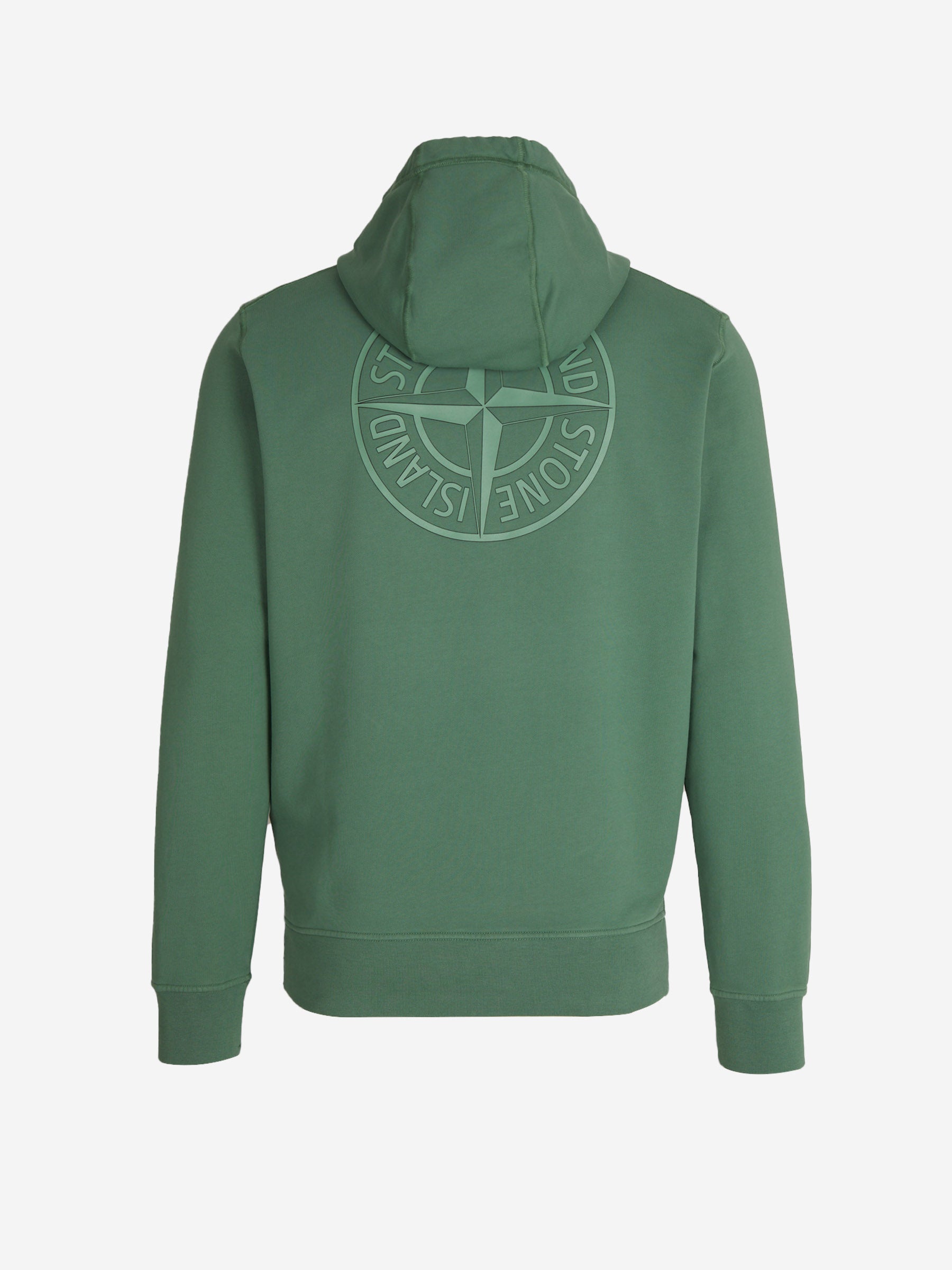 Outlet online Stone Island Hombre Sudadera Logo Algodón color Verde sku 545-001662 02 - Foto 2