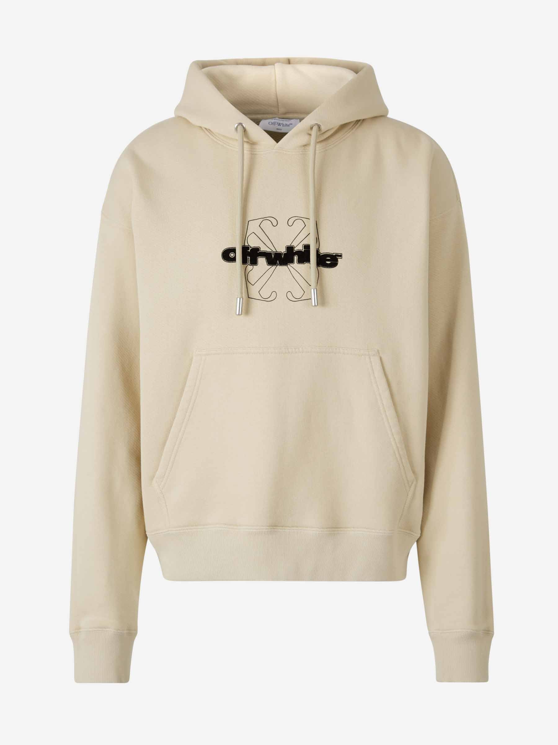 Outlet online Off-White Hombre Sudadera Logo Algodón color Beige sku 545-001675 01 - Foto 1