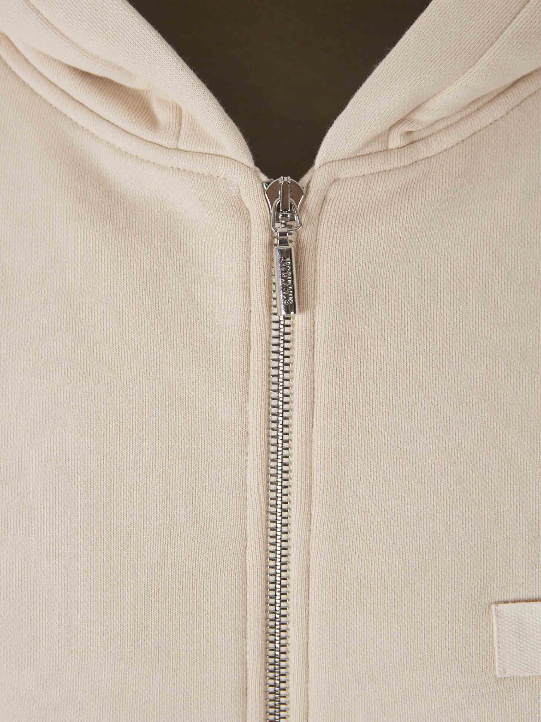 Outlet online Jacquemus Hombre Sudadera Le hoodie Gros Grain color Beige sku 545-001685 01 - Foto 3