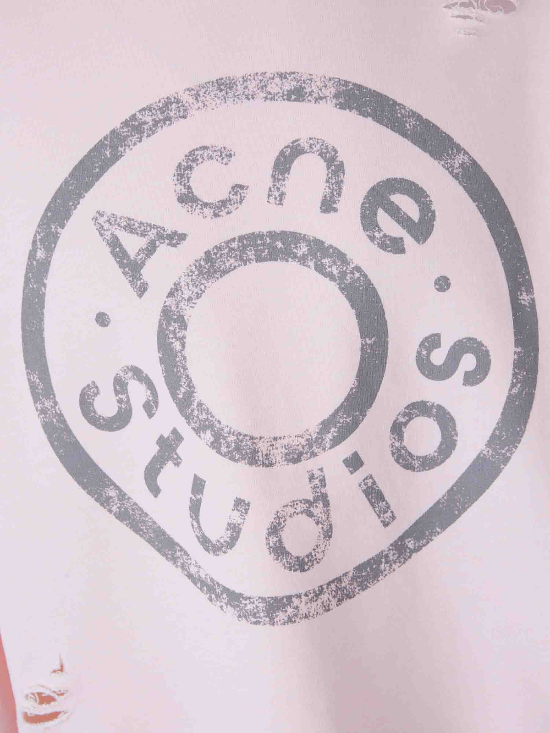 Outlet online Acne Studios Hombre Sudadera Logo Descosidos color Rosa Palo sku 545-001689 02 - Foto 4